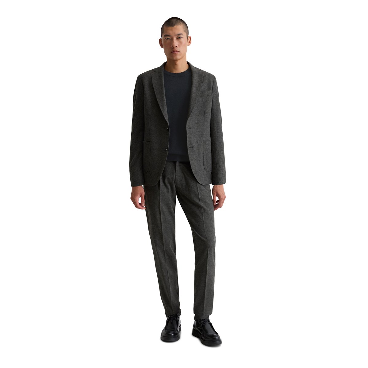 Veste shaped en tech flannel de haute qualité noir, MARC O'POLO