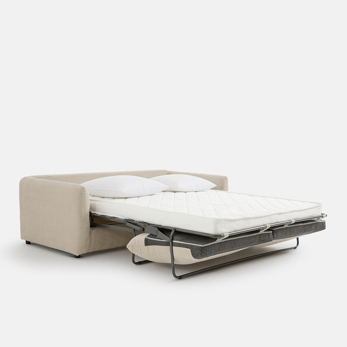 Canapé convertible, 2, 3 ou 4 places, en polyester chiné, YDE beige, LA REDOUTE INTERIEURS