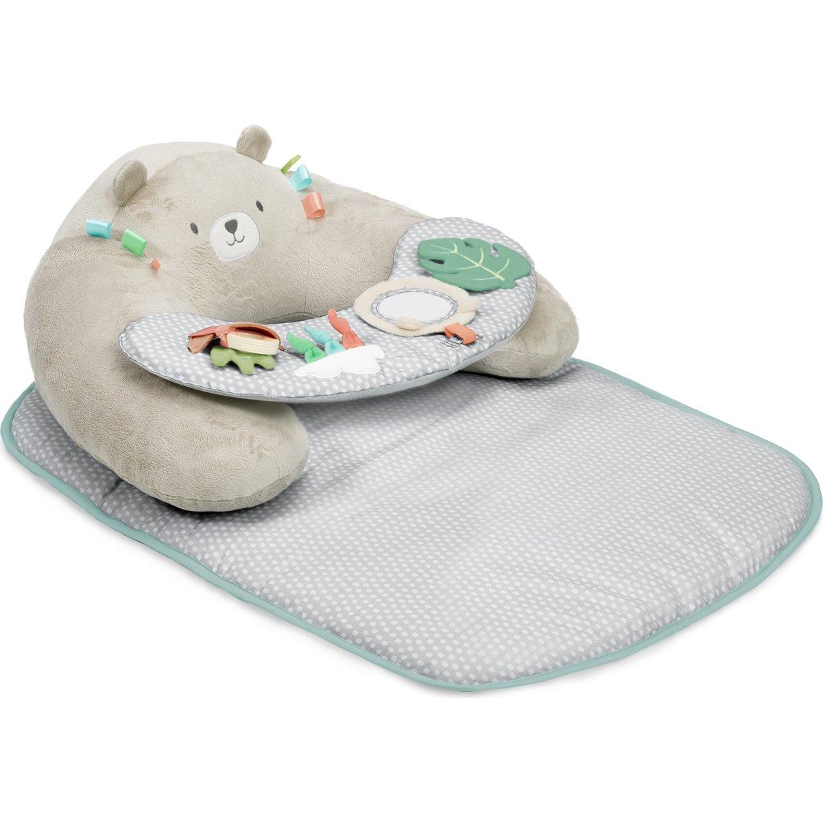 Tapis d’éveil 4 en 1 beige, gris, blanc, INGENUITY