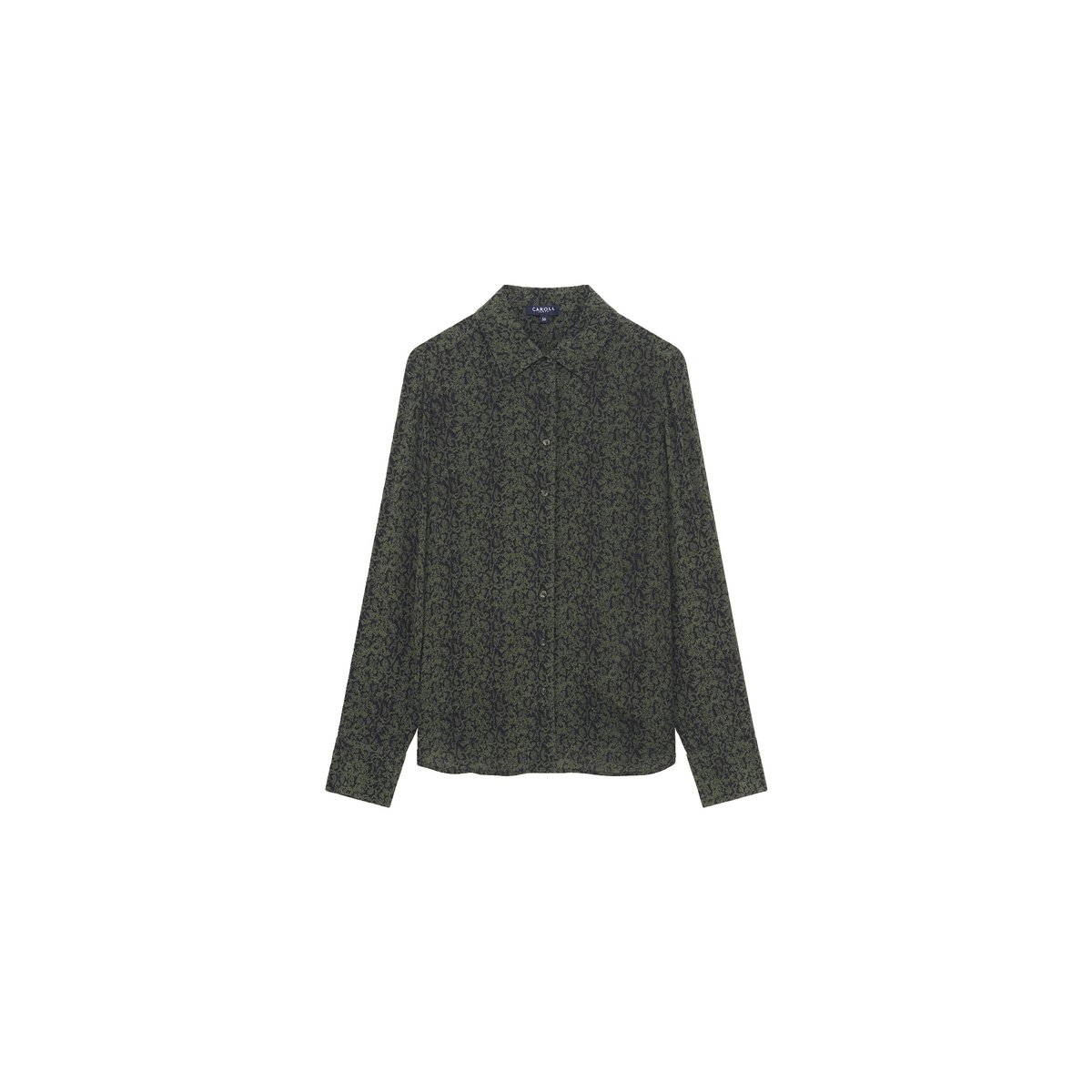 Chemise Coupe droite CLEONY vert kaki, CAROLL