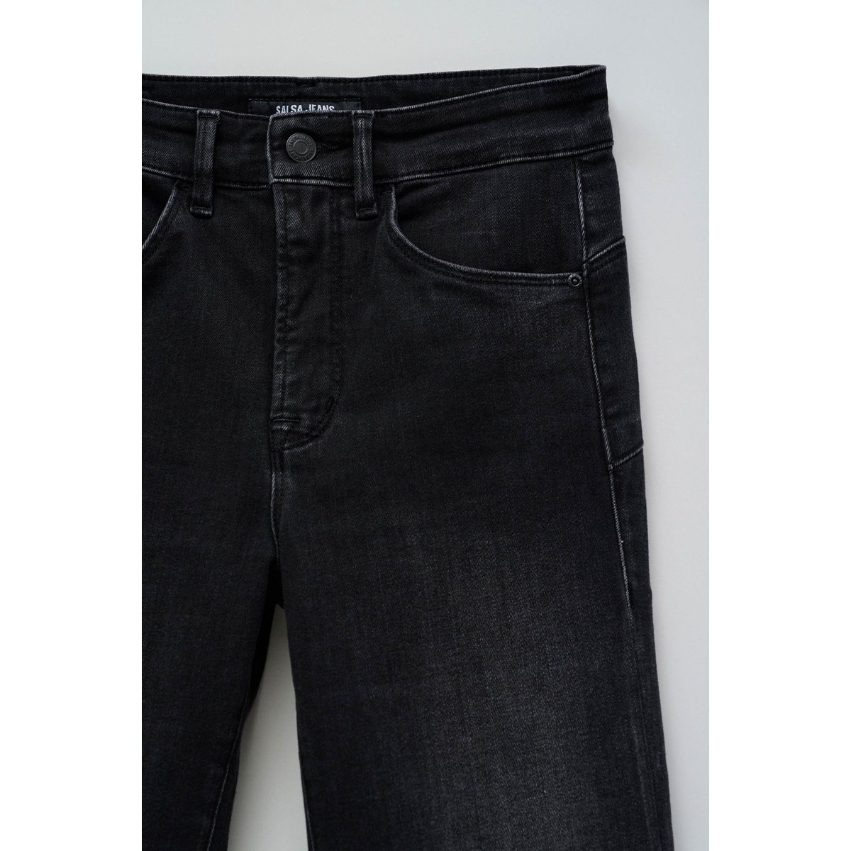 JEAN FAITH PUSH IN FLARE noir, SALSA JEANS