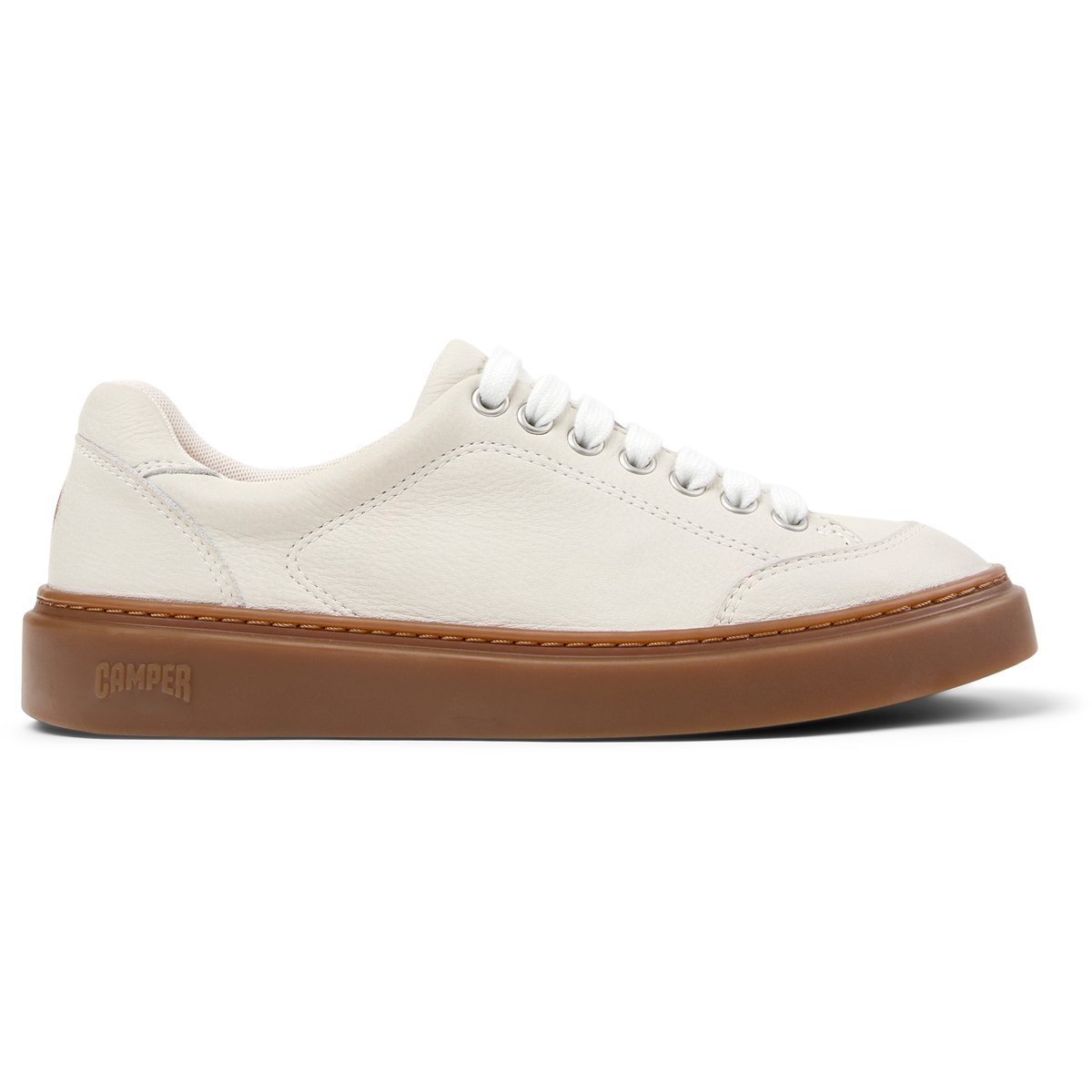 Baskets Runner Twentyfive Smooth Leather blanc naturel, CAMPER