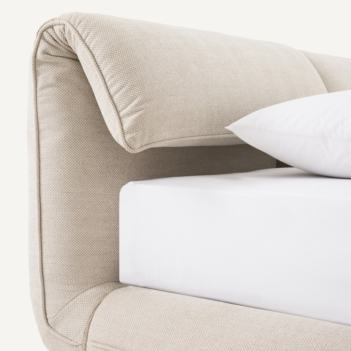 Letto con rete e testiera regolabili, Paol corda, AM.PM