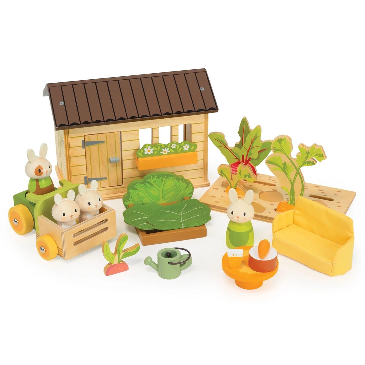 Le potager des lapins beige, TENDER LEAF TOYS