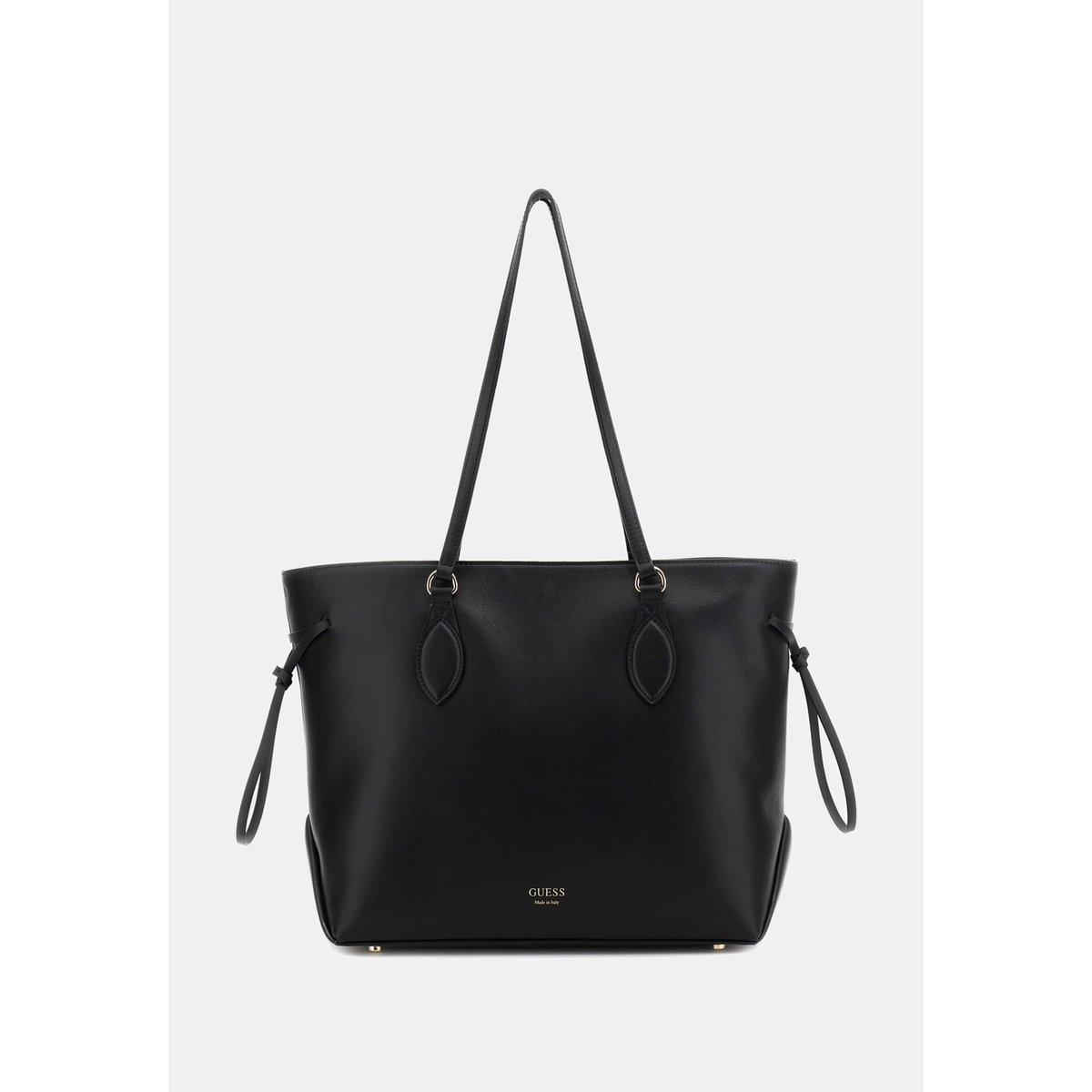 Sac D'épaule Florence Cuir Véritable noir, GUESS