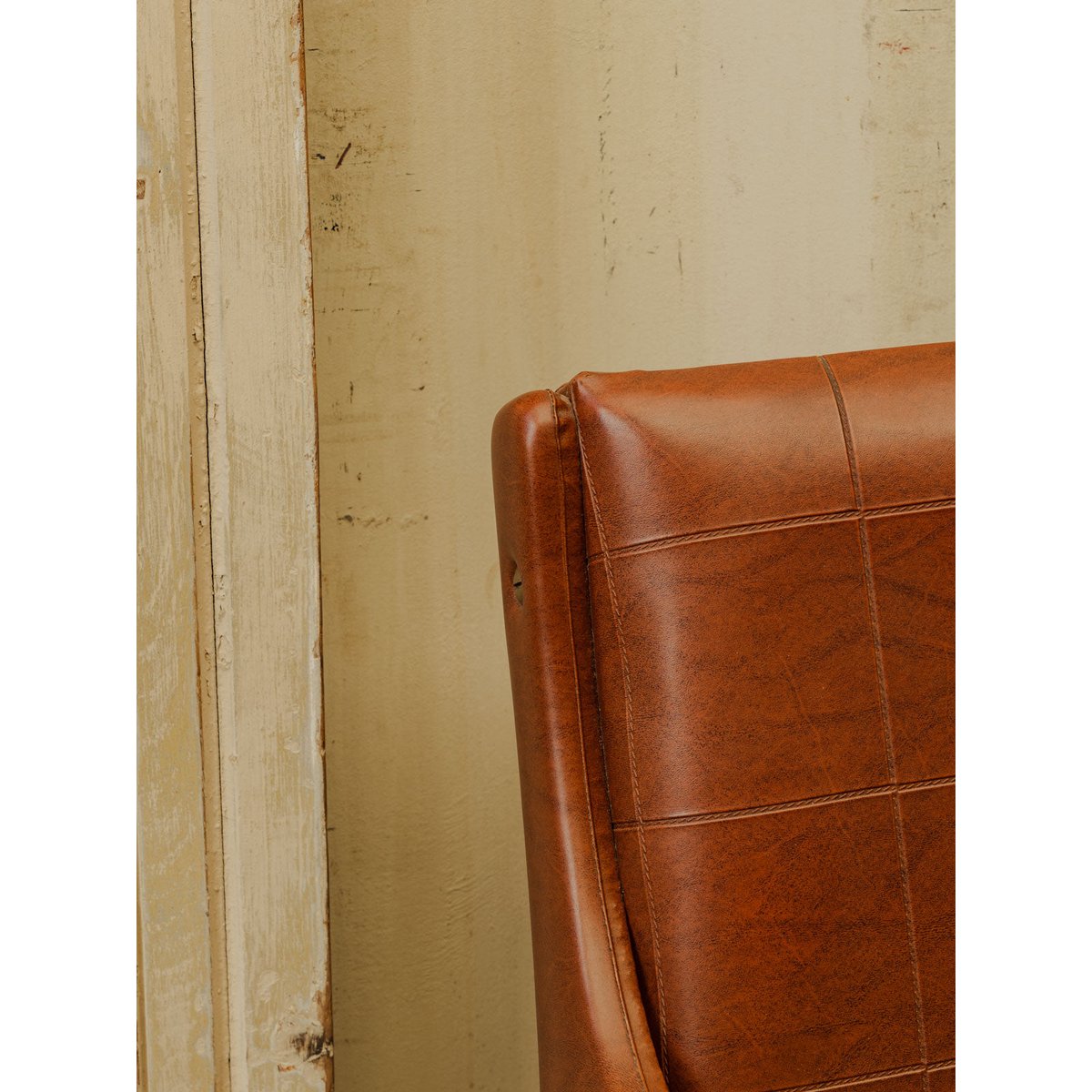 Banquette en cuir marron Clara N°158 - Bon état marron, DEBONGOUT