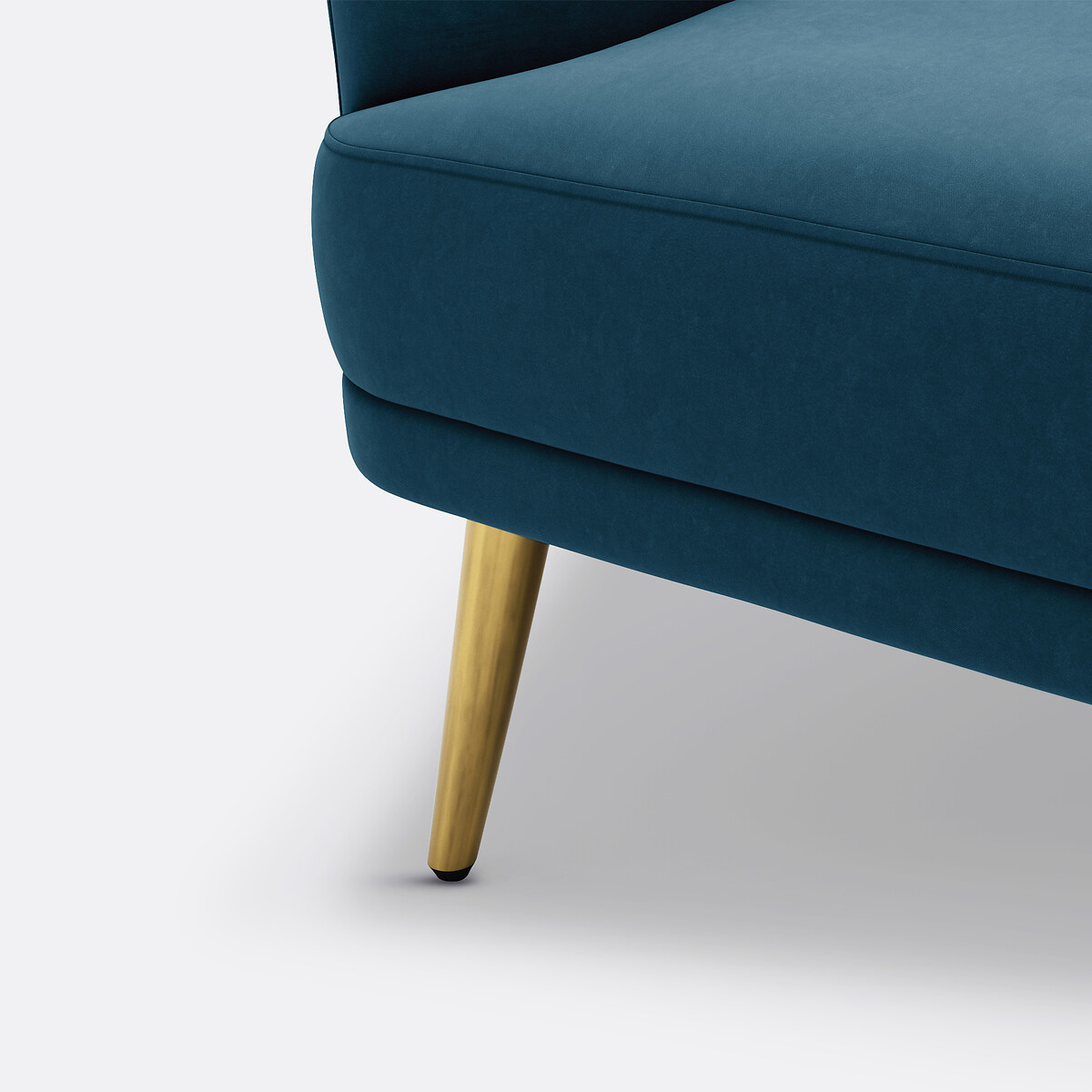 Banquette velours 2/3 places, Leone bleu de prusse, LA REDOUTE INTERIEURS