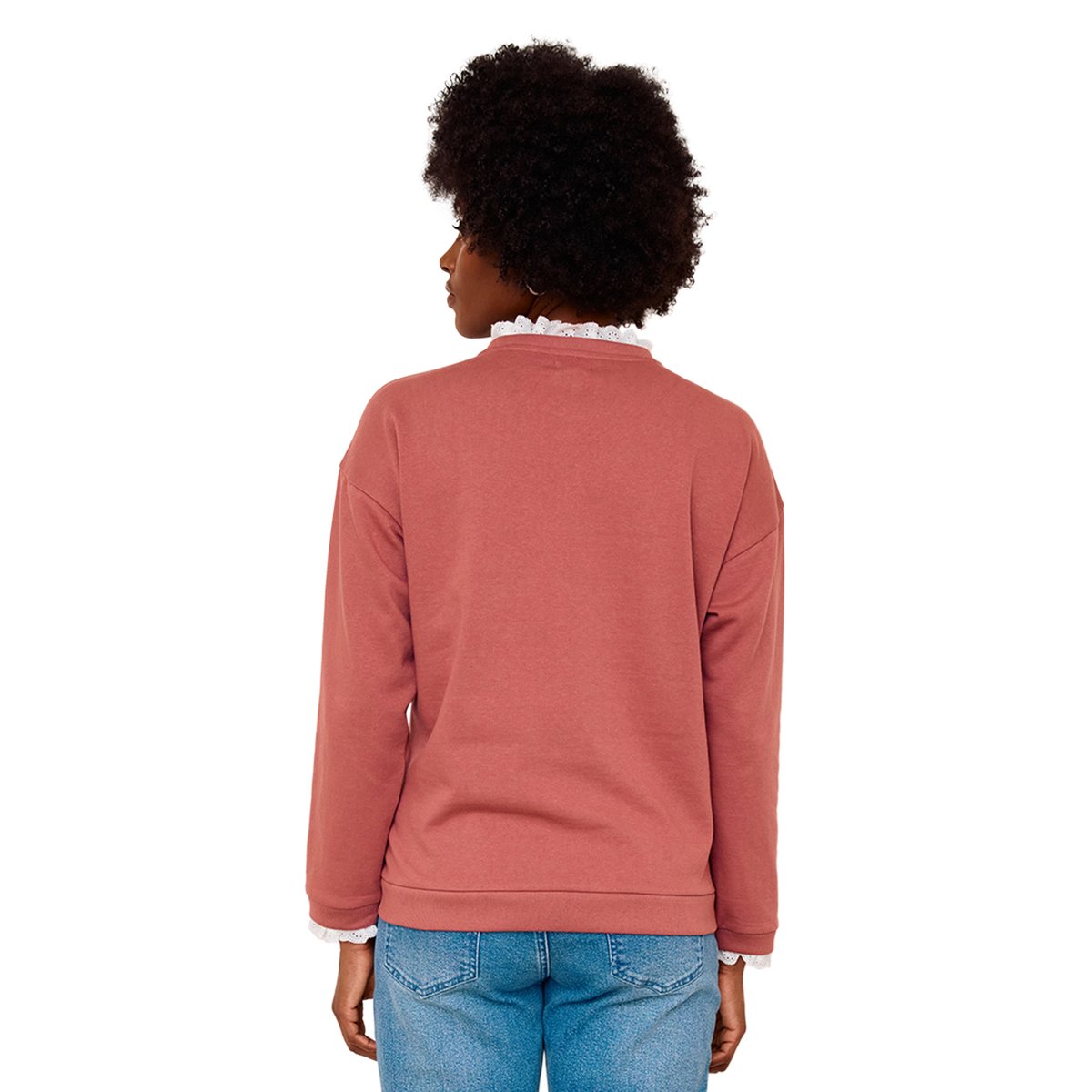 Sweat de grossesse et d'allaitement vieux rose, VERTBAUDET
