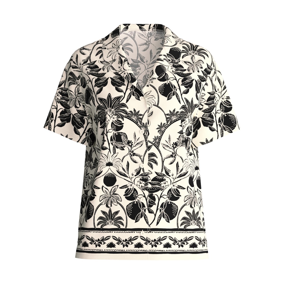Chemise à manches courtes avec boutons manches courtes Coton FAVOURITES LAYERING crème de charme, CALIDA