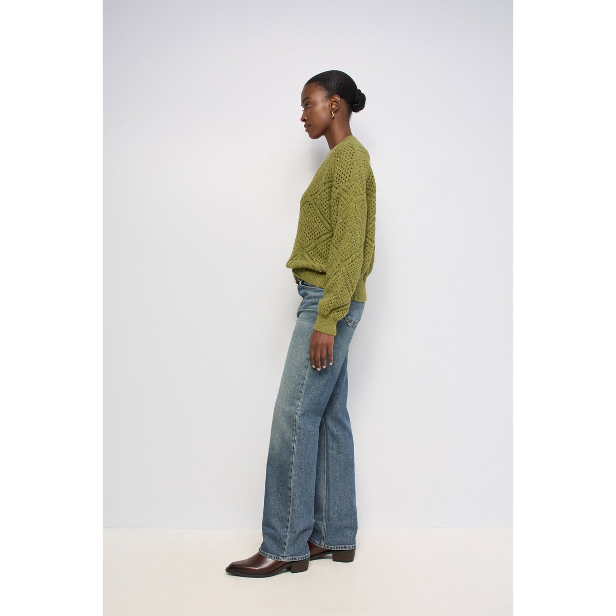 PULL EN MAILLE BRILLANTE rose, SALSA JEANS