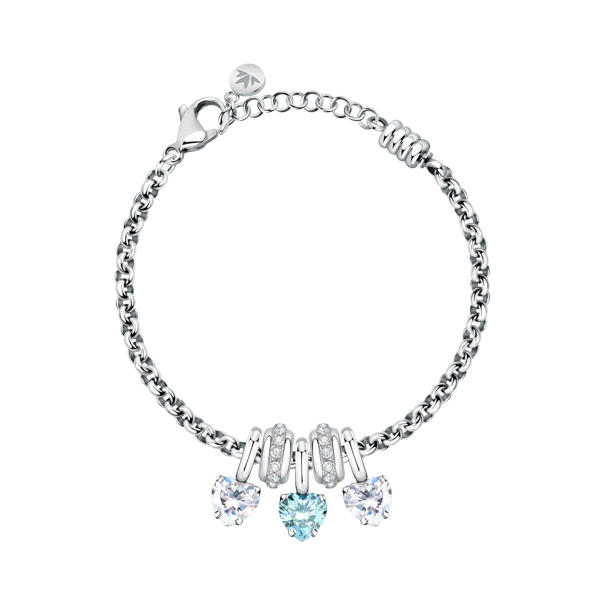 Bracelet DROPS argent, bleu clair, MORELLATO