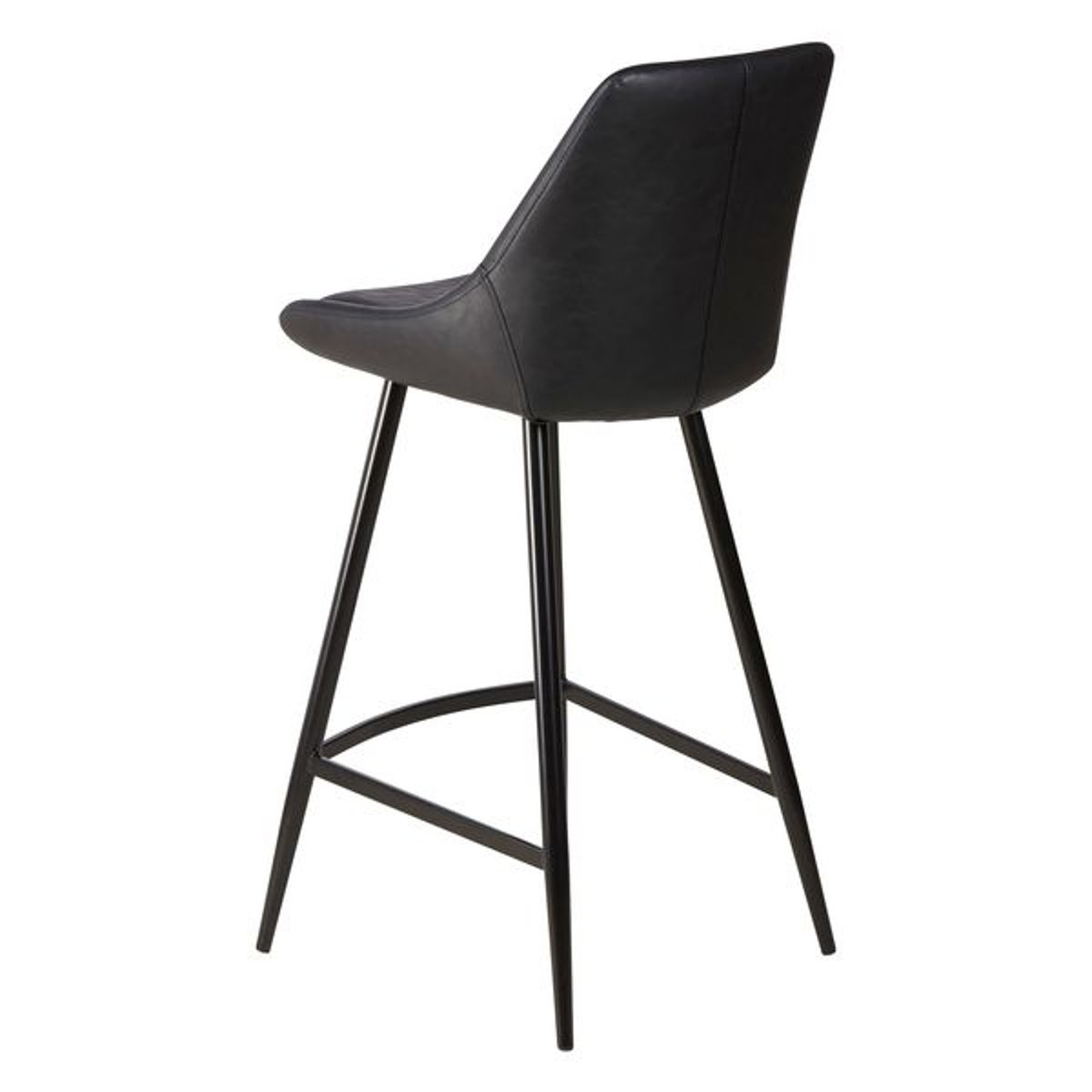 Chaise snack en PU noir, ZAGO
