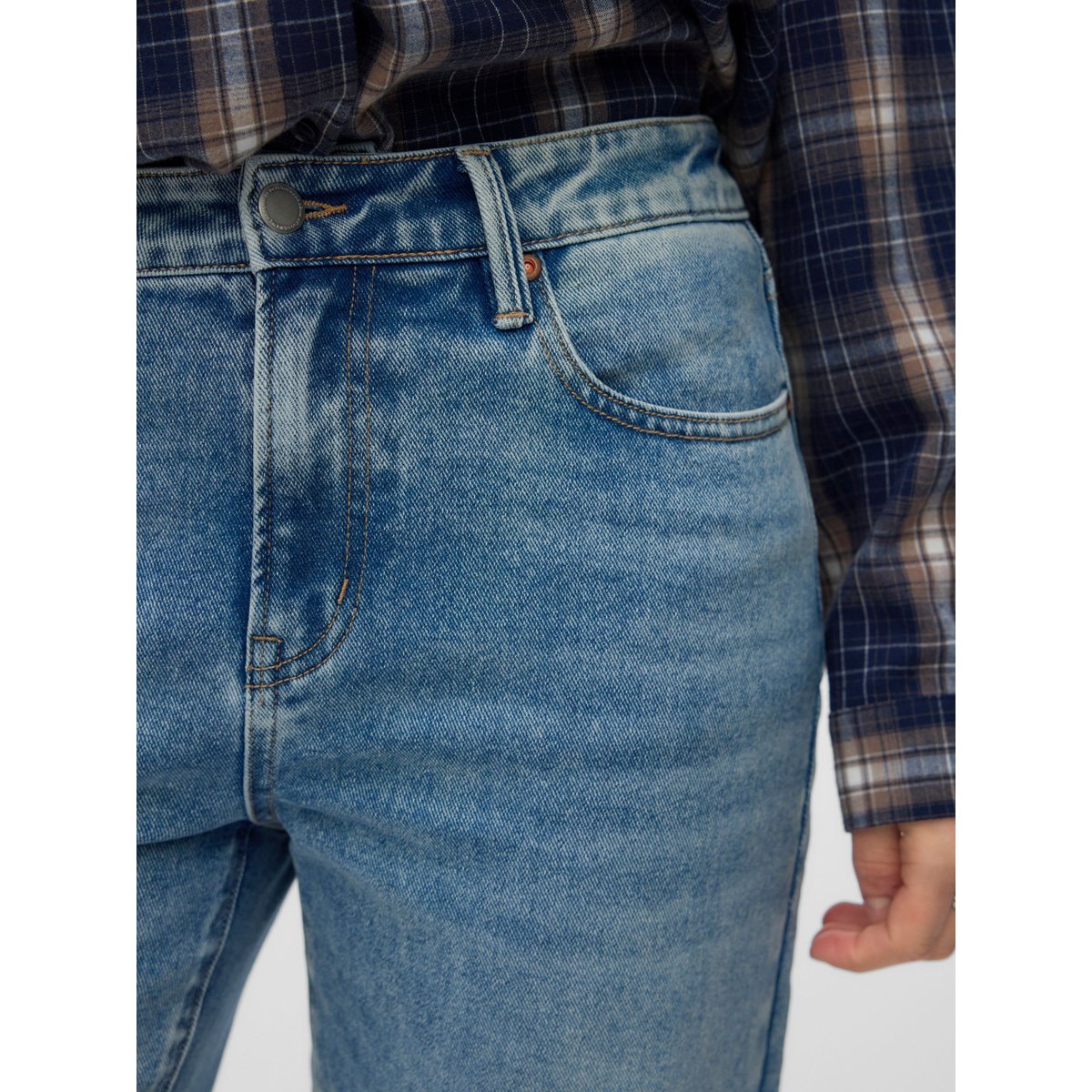 Jean Coupe Droite light blue denim, VERO MODA