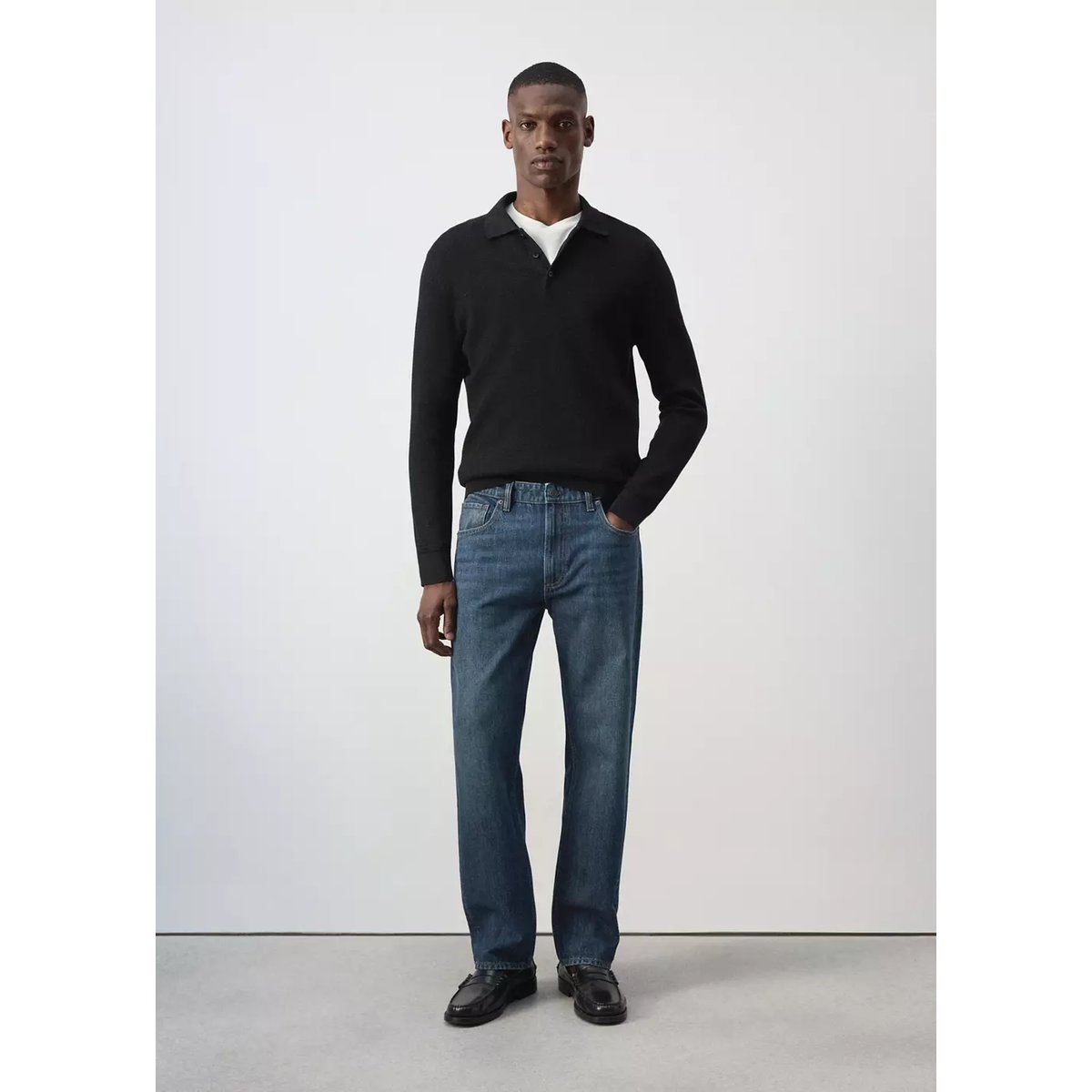 Jean Moby relaxed fit bleu foncé, MANGO MAN