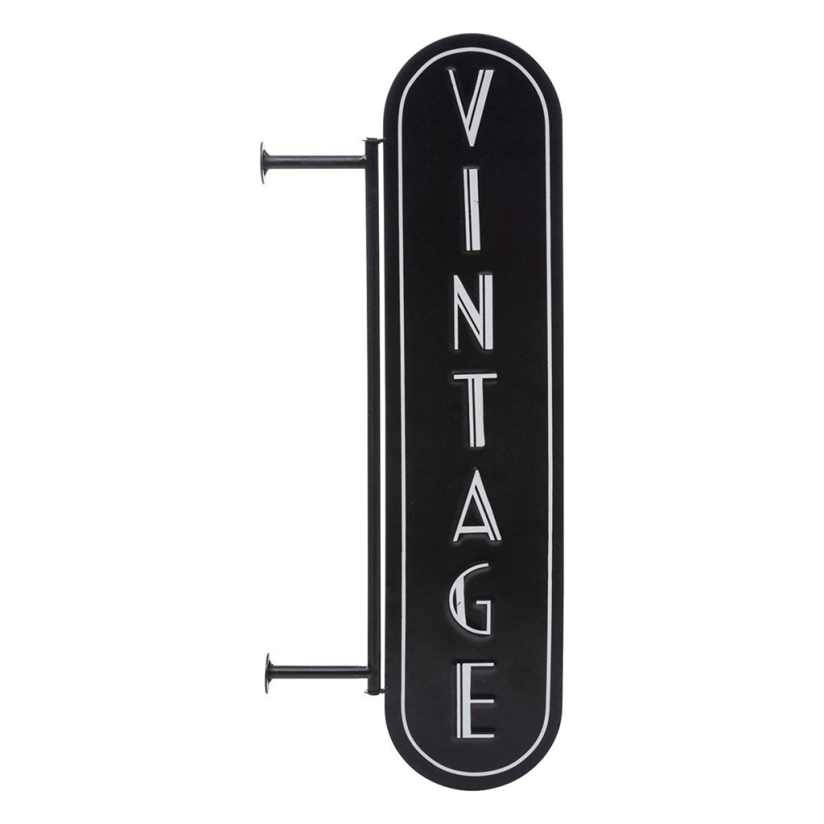 Déco murale métal café H55 noir, ATMOSPHERA