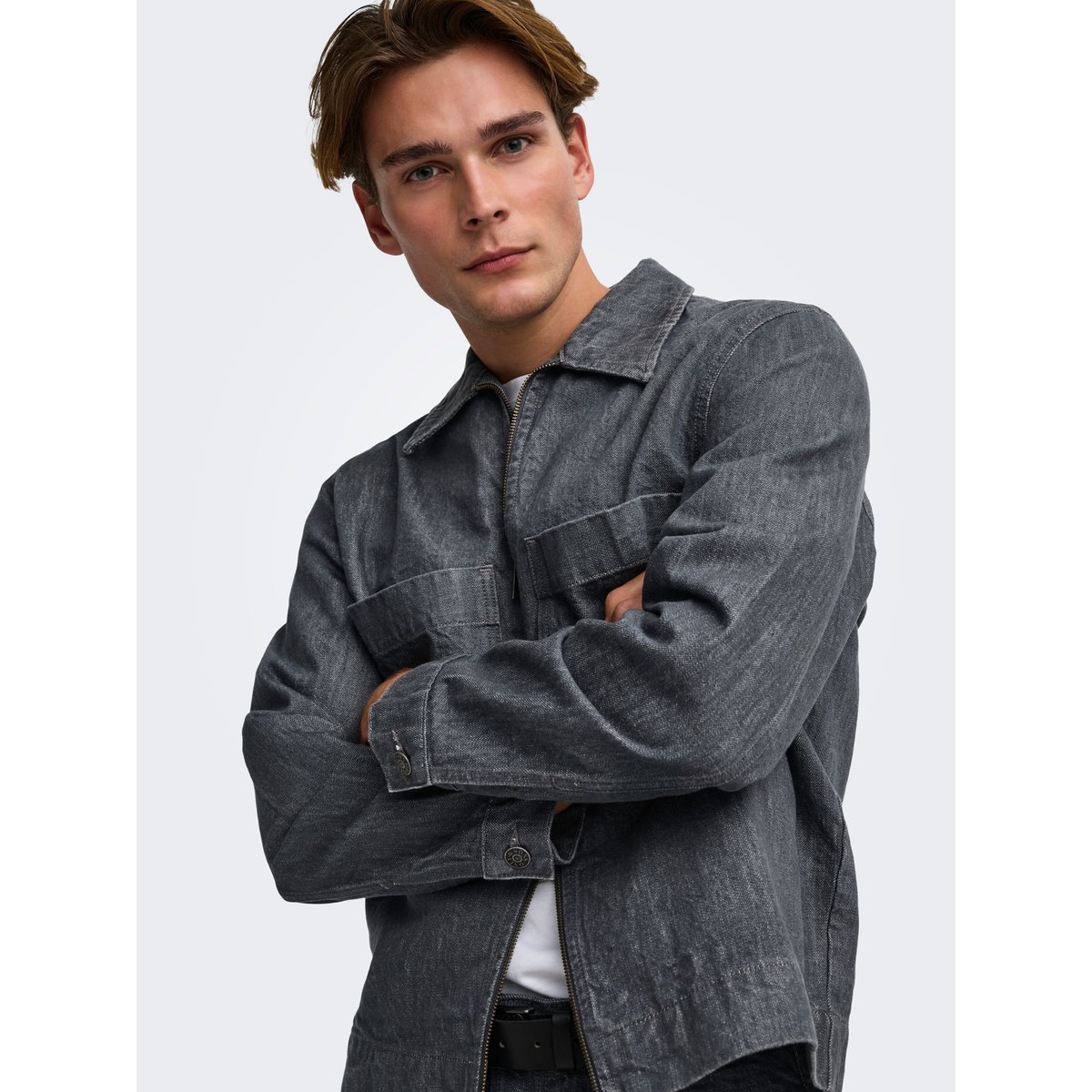 Veste En Jean medium grey denim, ONLY & SONS