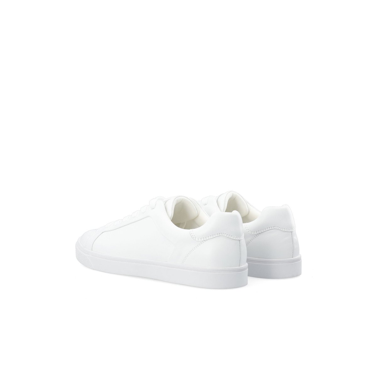 Baskets En Cuir white, BIANCO