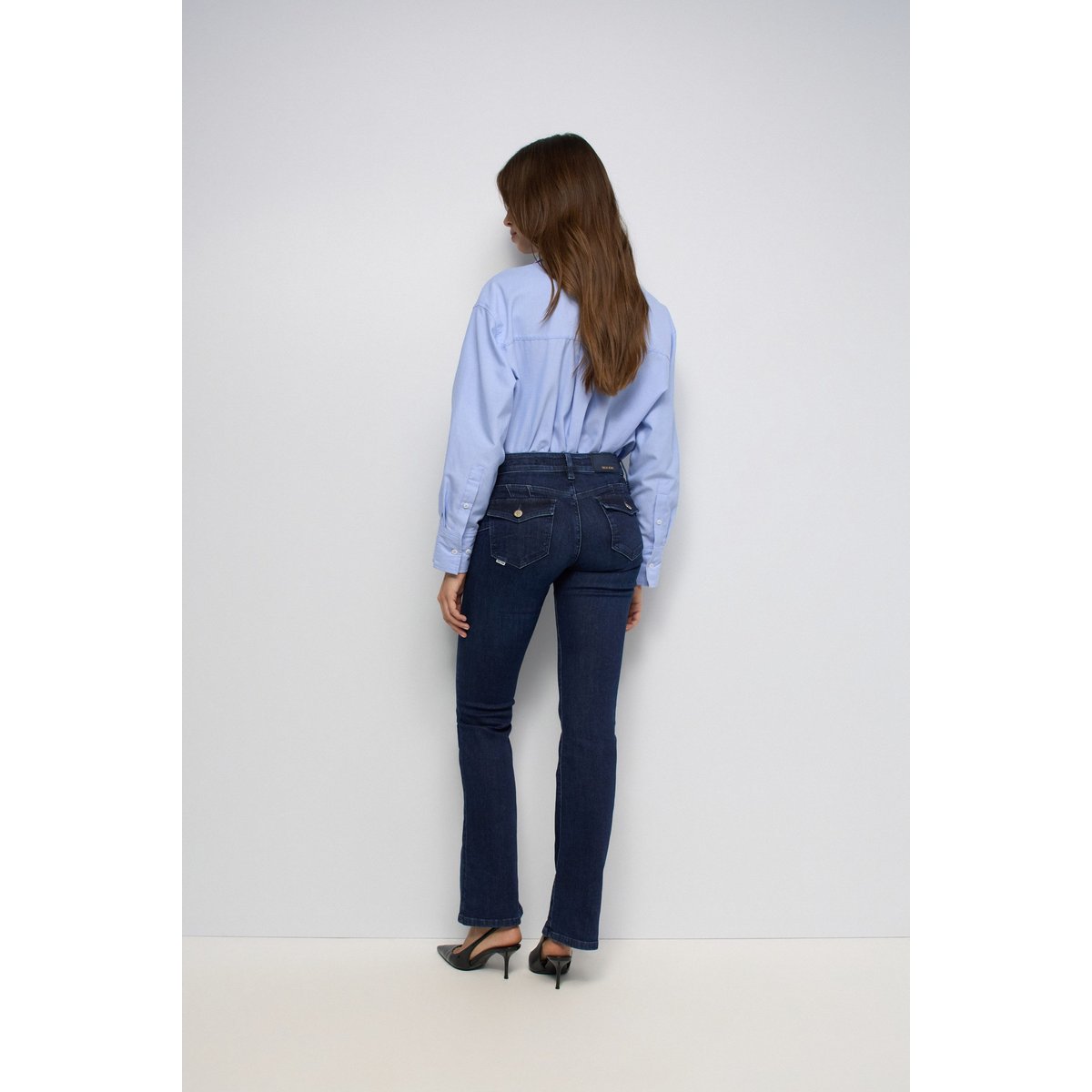 JEAN WONDER PUSH UP BOOTCUT bleu denim, SALSA JEANS