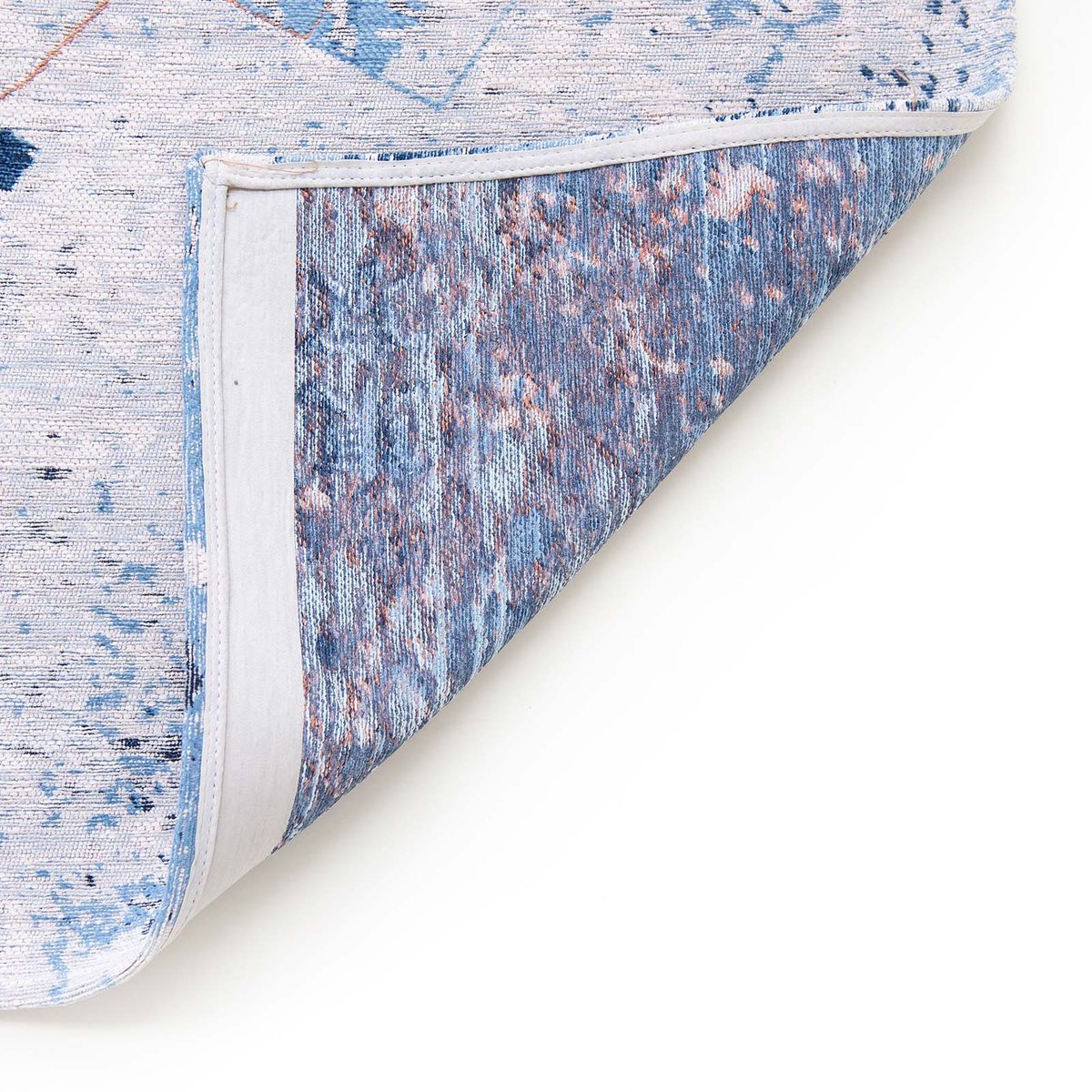 Tapis intérieur/extérieur tissé plat BLUE CITY bleu, NOVATREND