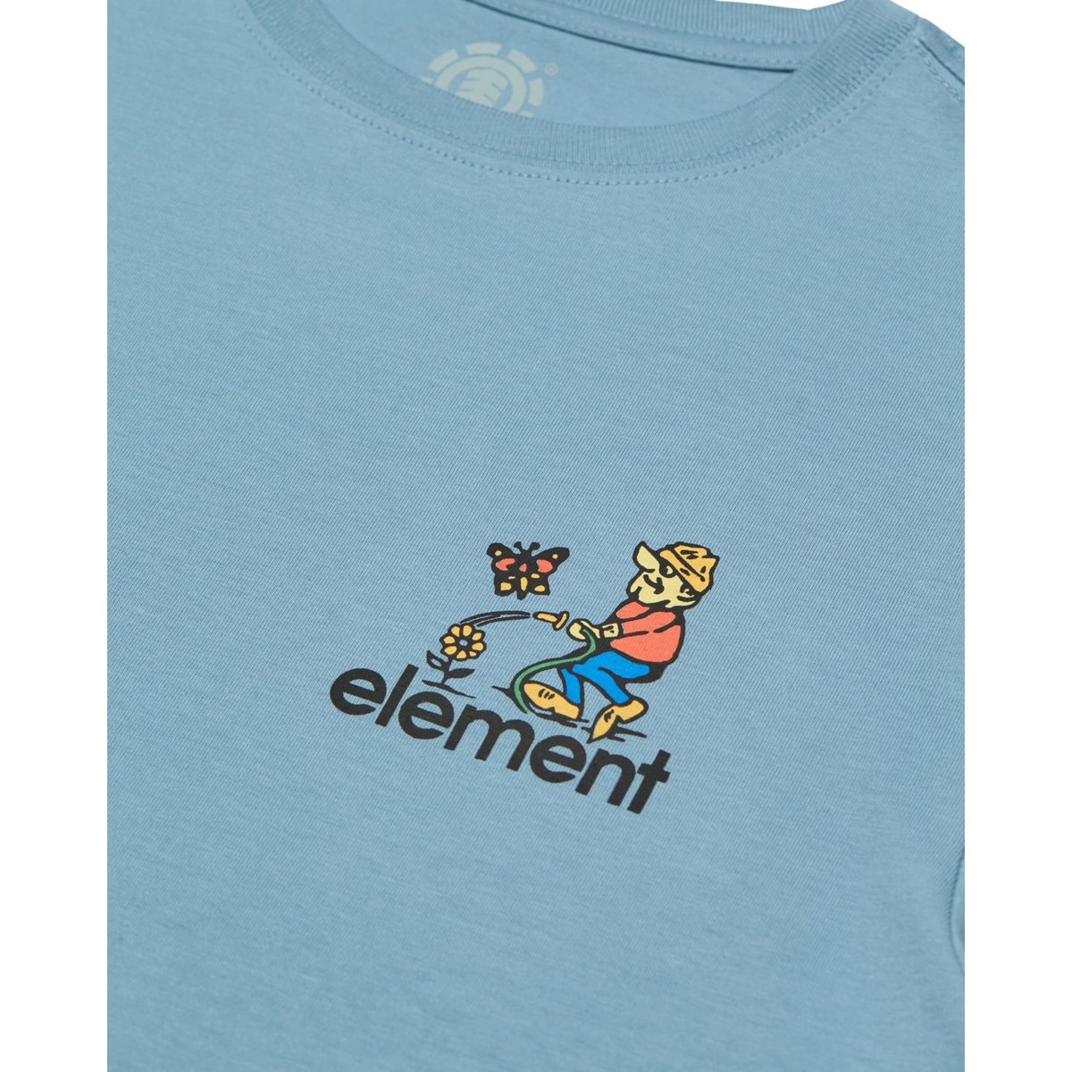 T-Shirt manches courtes GARDENING bleu faded denim, ELEMENT