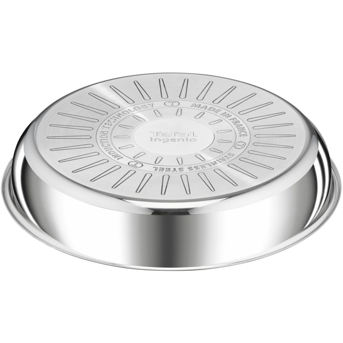 Poêle Ingenio Preference acier inoxydable 28cm L9720602 gris, TEFAL