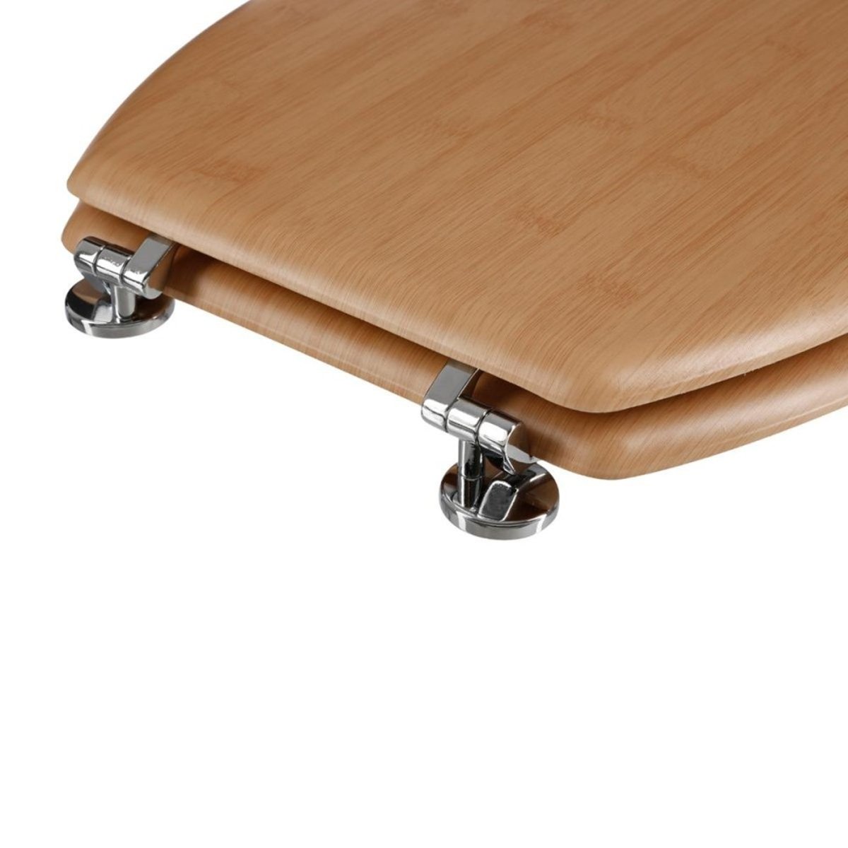 Abattant WC imitation bambou marron, ATMOSPHERA