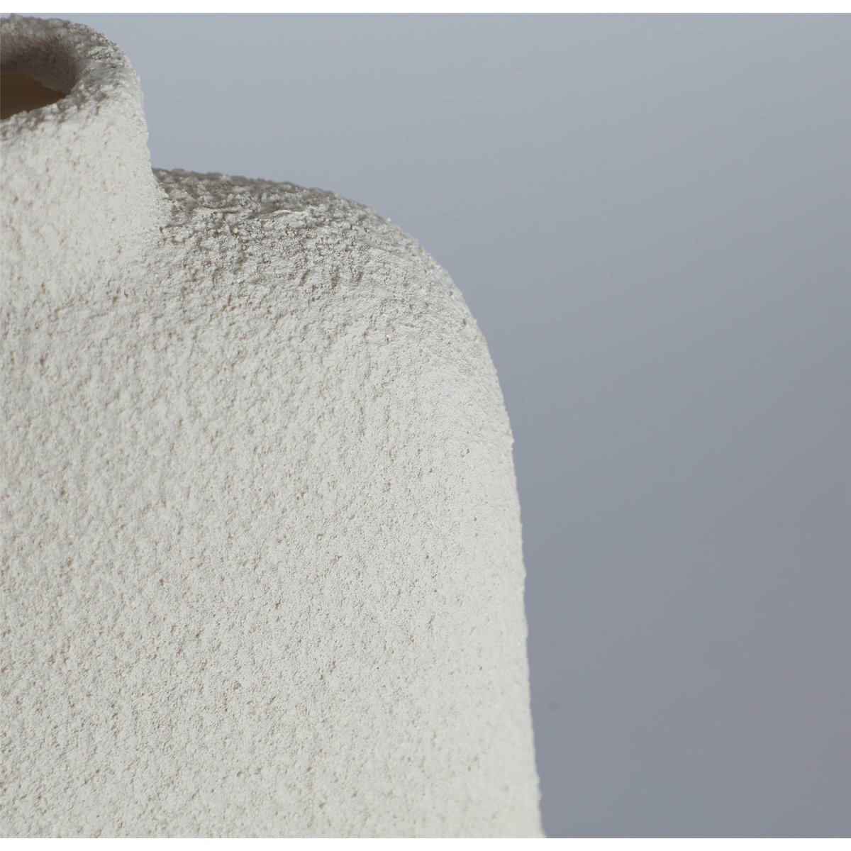 Vase contemporain finition brute blanc finition brute contemporaine, RECOLLECTION