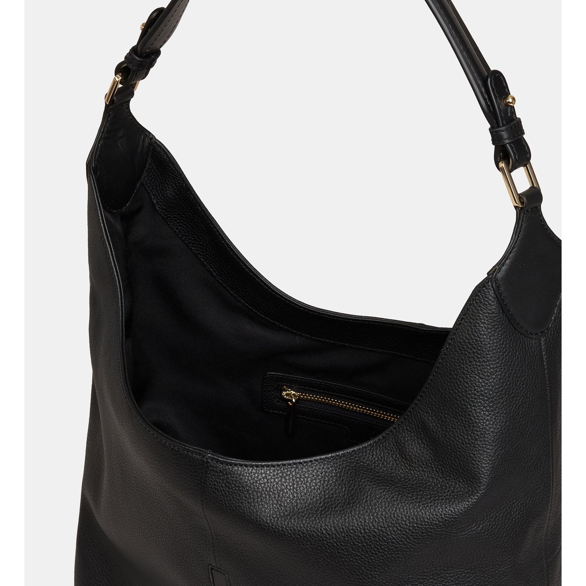 Sac à main louison cuir grainé noir, GALERIES LAFAYETTE