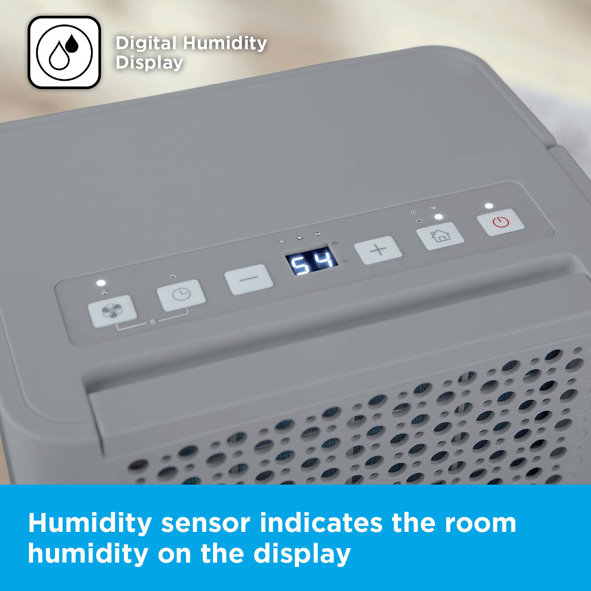 12L Smart Dehumidifier grey, BLACK & DECKER
