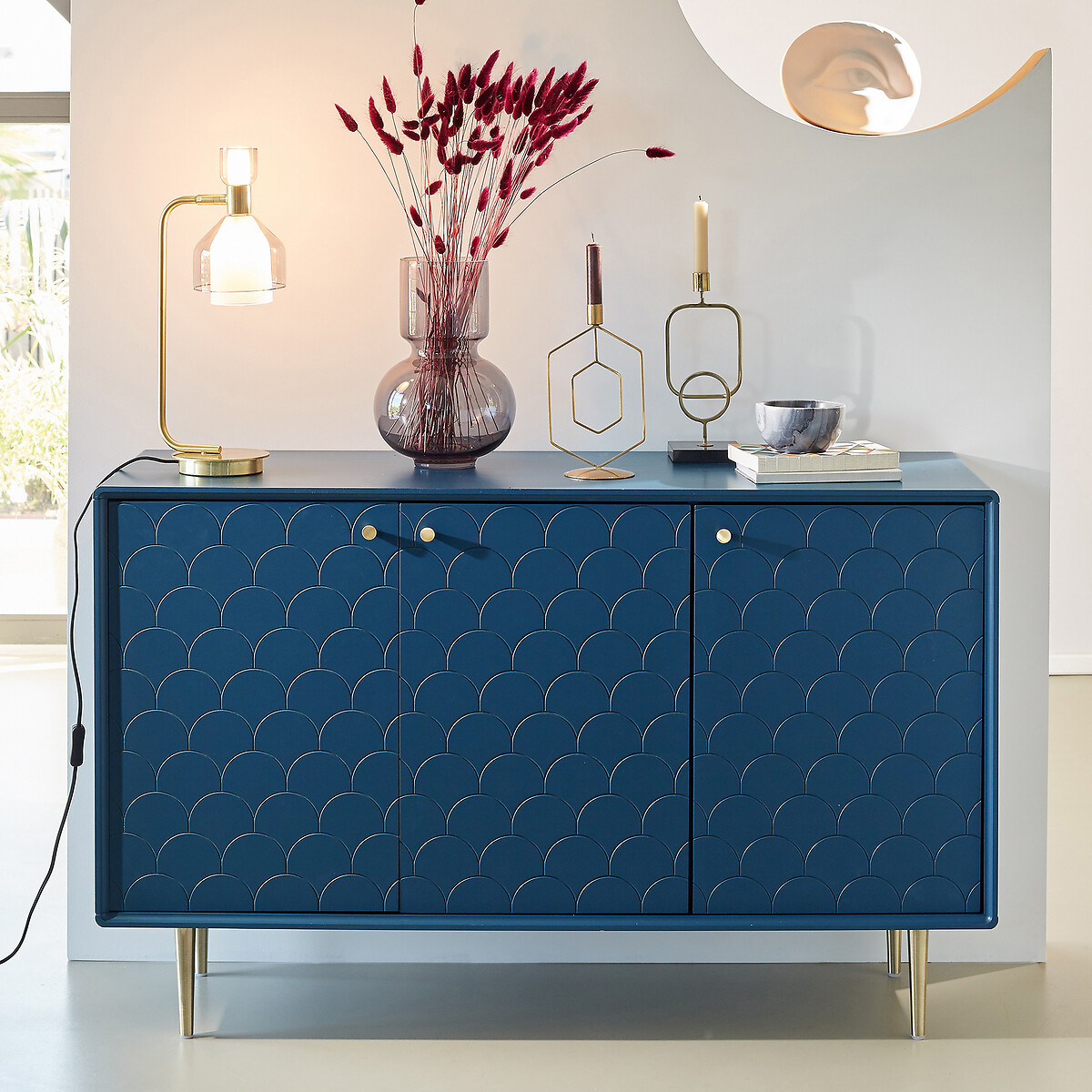 Buffet Luxore bleu de prusse, LA REDOUTE INTERIEURS