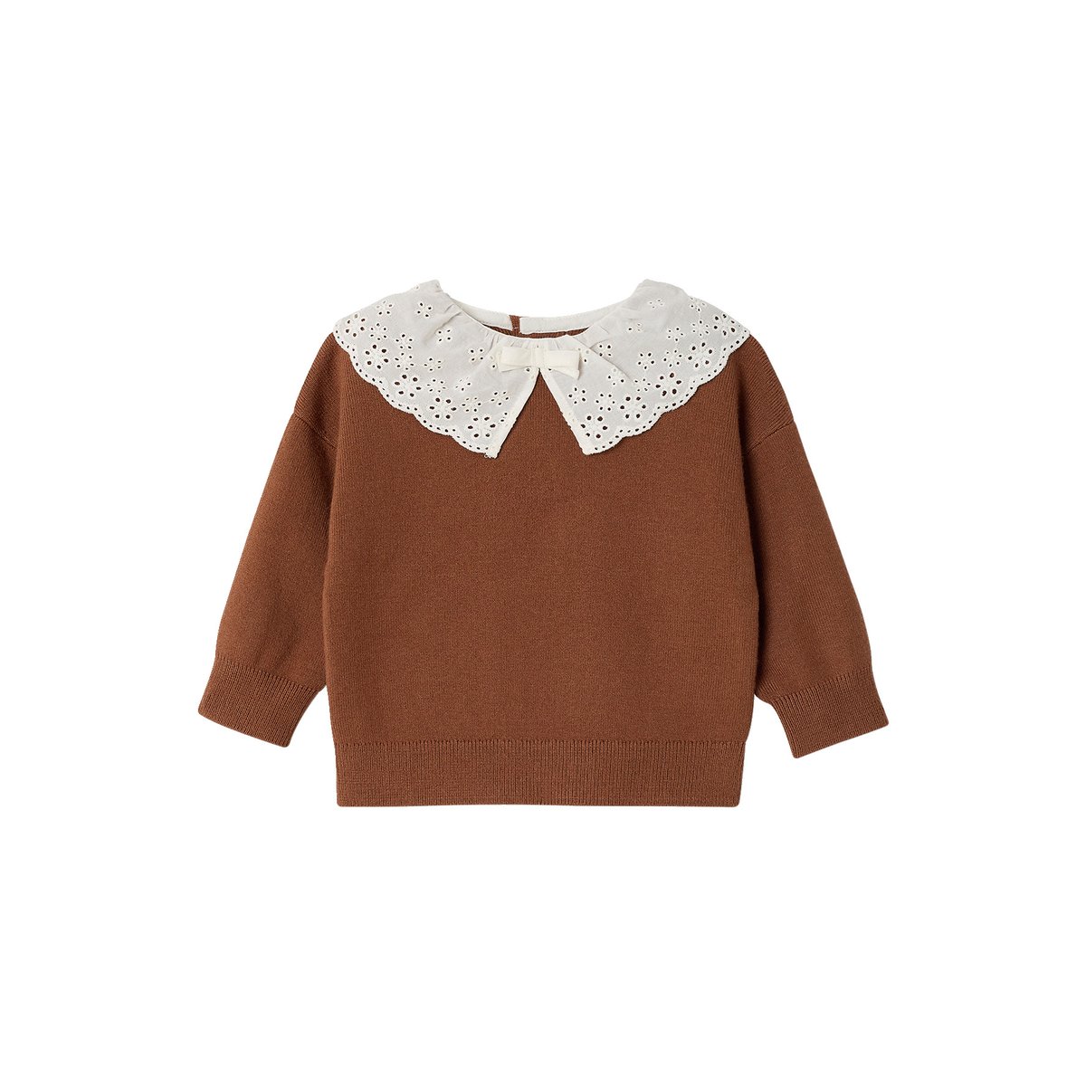 Pull manches longues moka, VERTBAUDET
