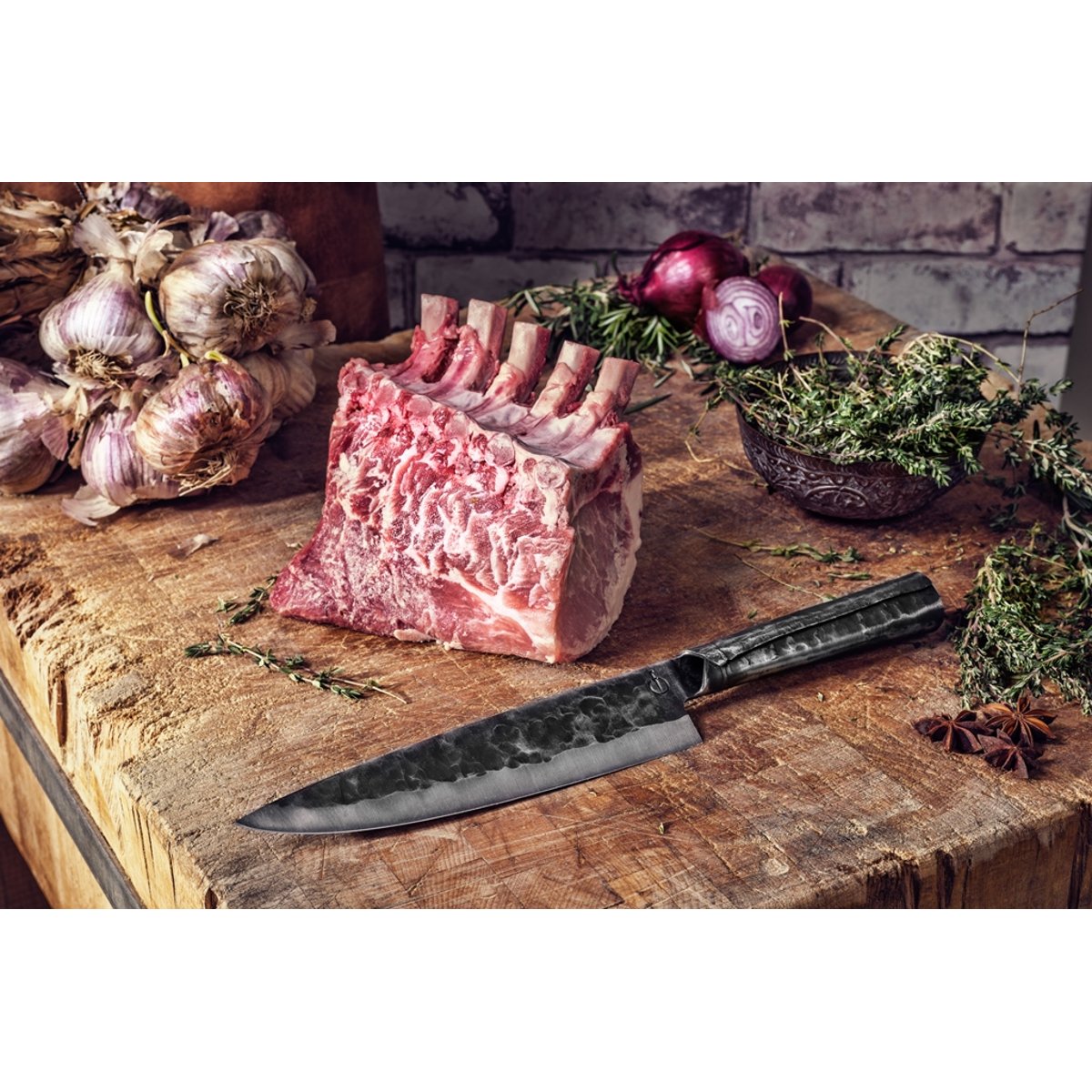Couteau du Chef en acier inoxydable, BRUTE argent, STYLE DE VIE
