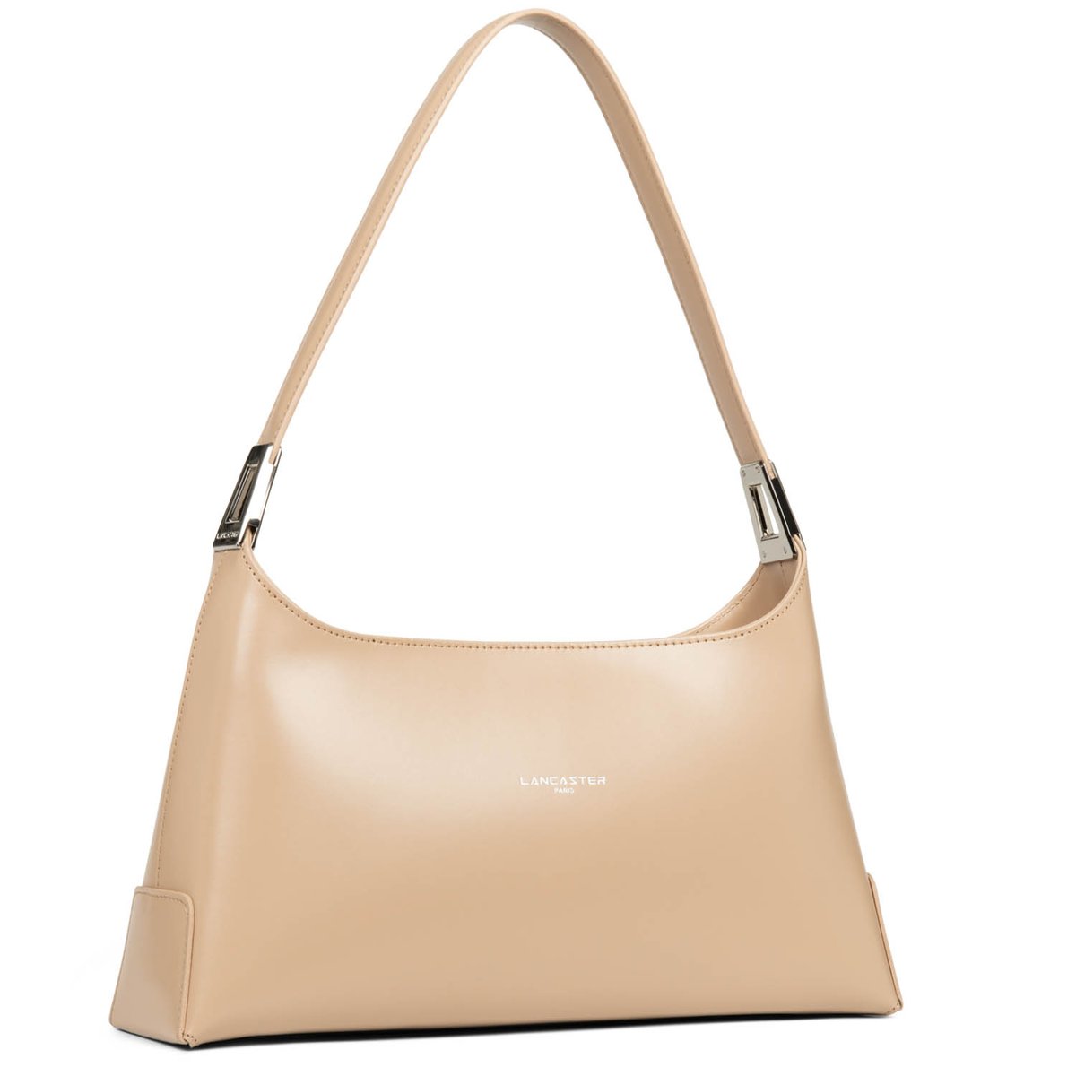 Grand sac rectangle, Made in France SUAVE ACE beige foncé, LANCASTER