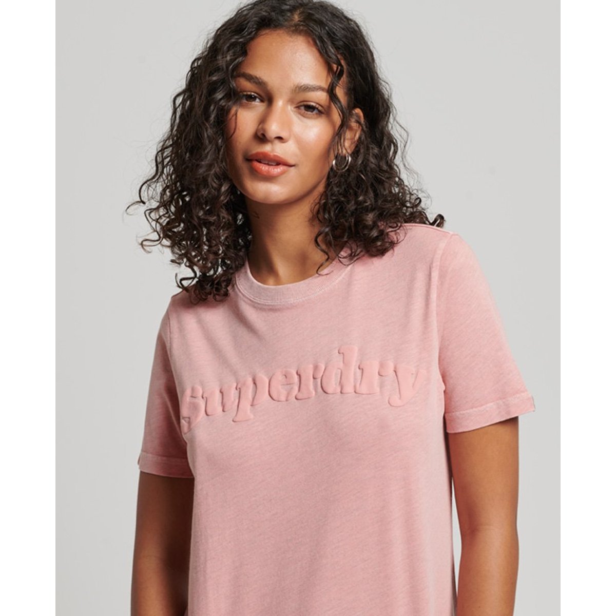 T-shirt à logo Cooper Classic années 1970 poudré, SUPERDRY