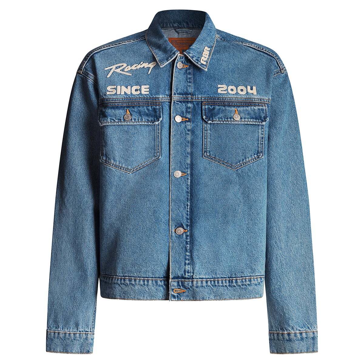 Red Bull Racing Veste À Coupe Décontractée En Denim Red Bull Racing rbr light blue rigid denim, PEPE JEANS