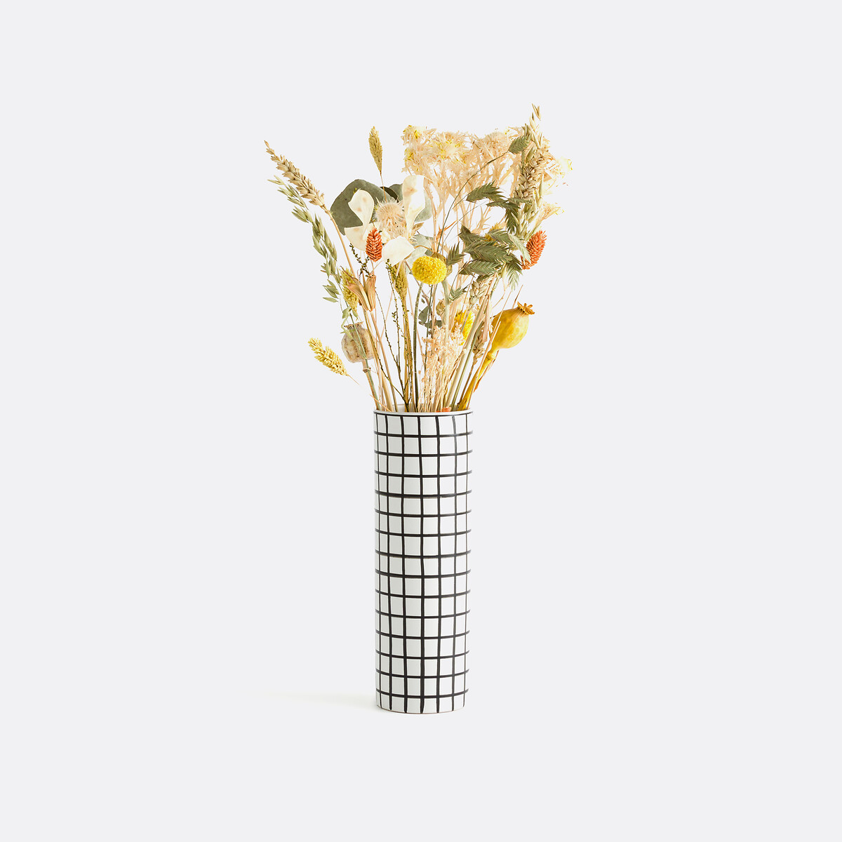 Adamo H25cm Ceramic Vase black/white, LA REDOUTE INTERIEURS