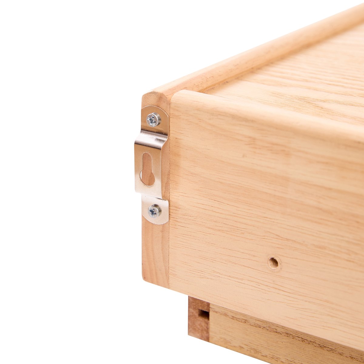 Table de chevet murale, rotin et bois, PITEA bois naturel, NORDLYS