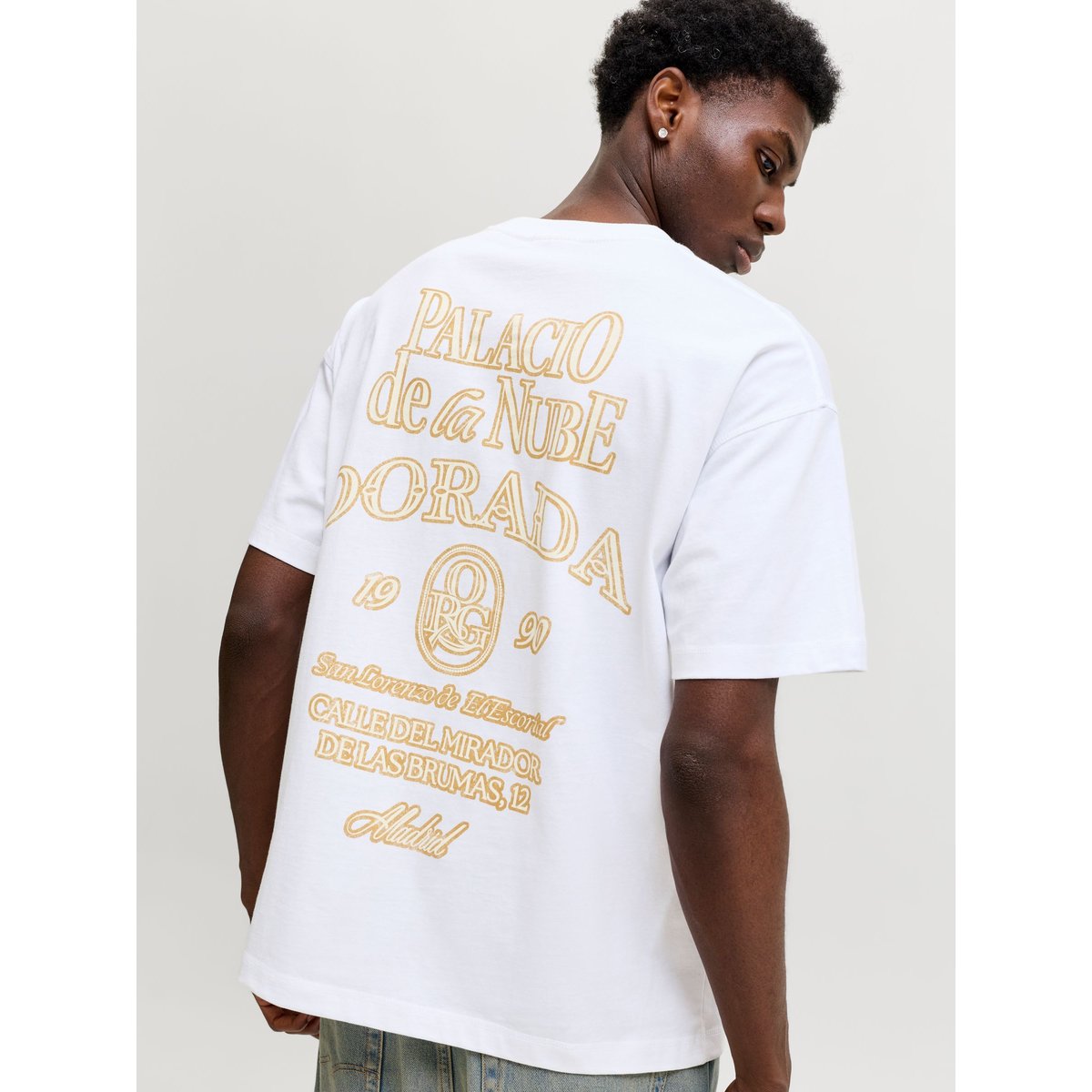 T-Shirt bright white 1, JACK & JONES