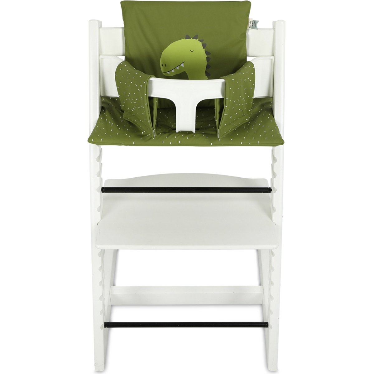 Coussin pour chaise haute TrippTrapp Stokke Mr. Dino vert, blanc, TRIXIE