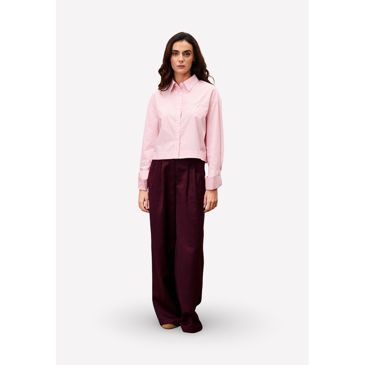 Chemise en coton KESSEL rose, FRNCH