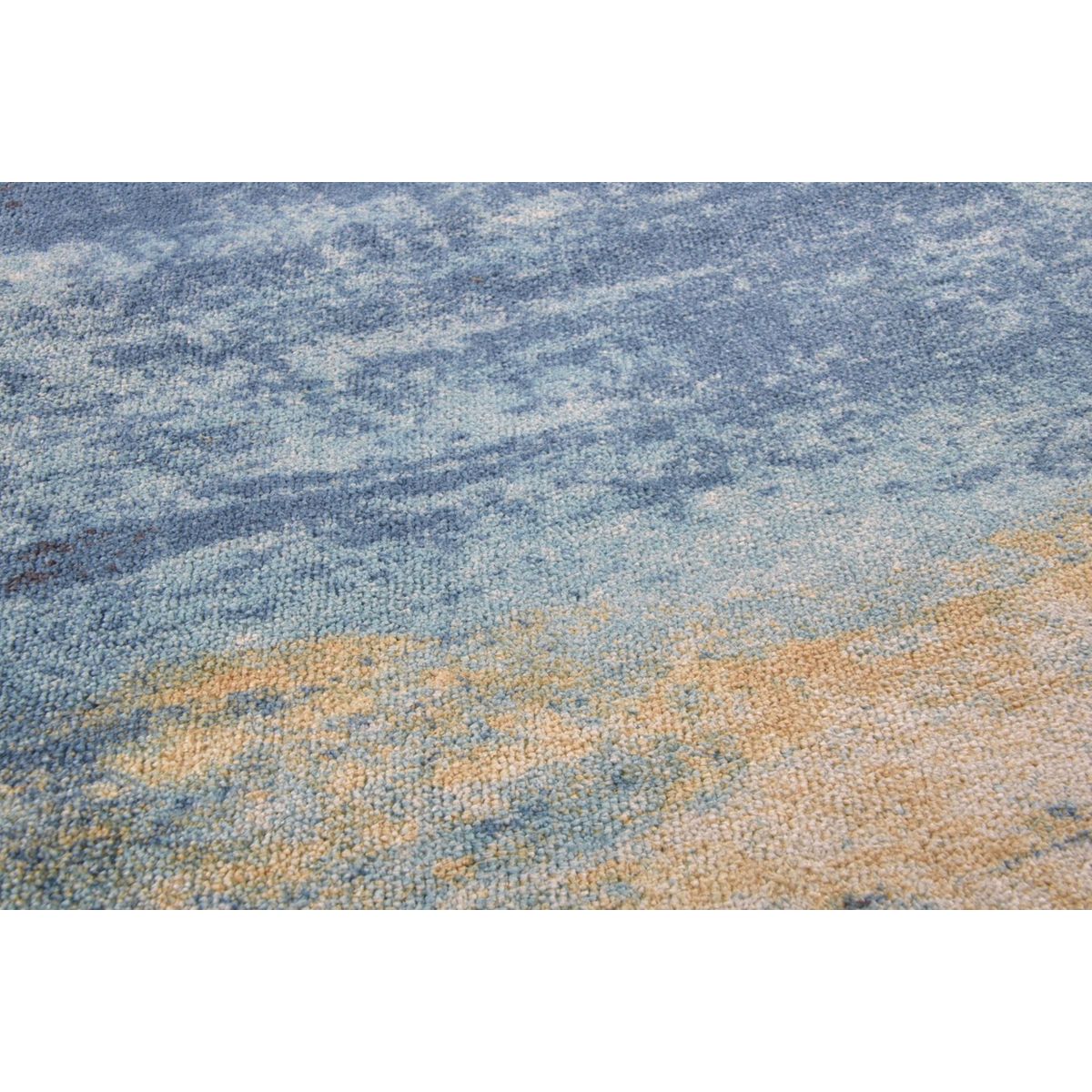 Tapis salon imprimé Magdalena en polyester multi bleu, GINO FALCONE