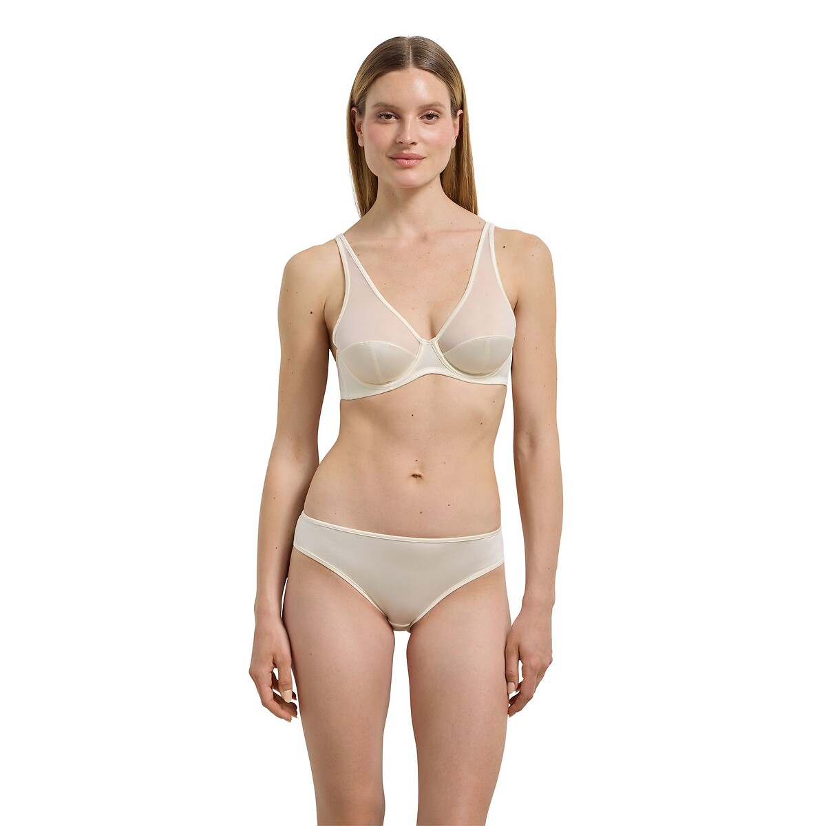 Soutien-gorge Glossy DIM x Inès de la Fressange ivoire, DIM