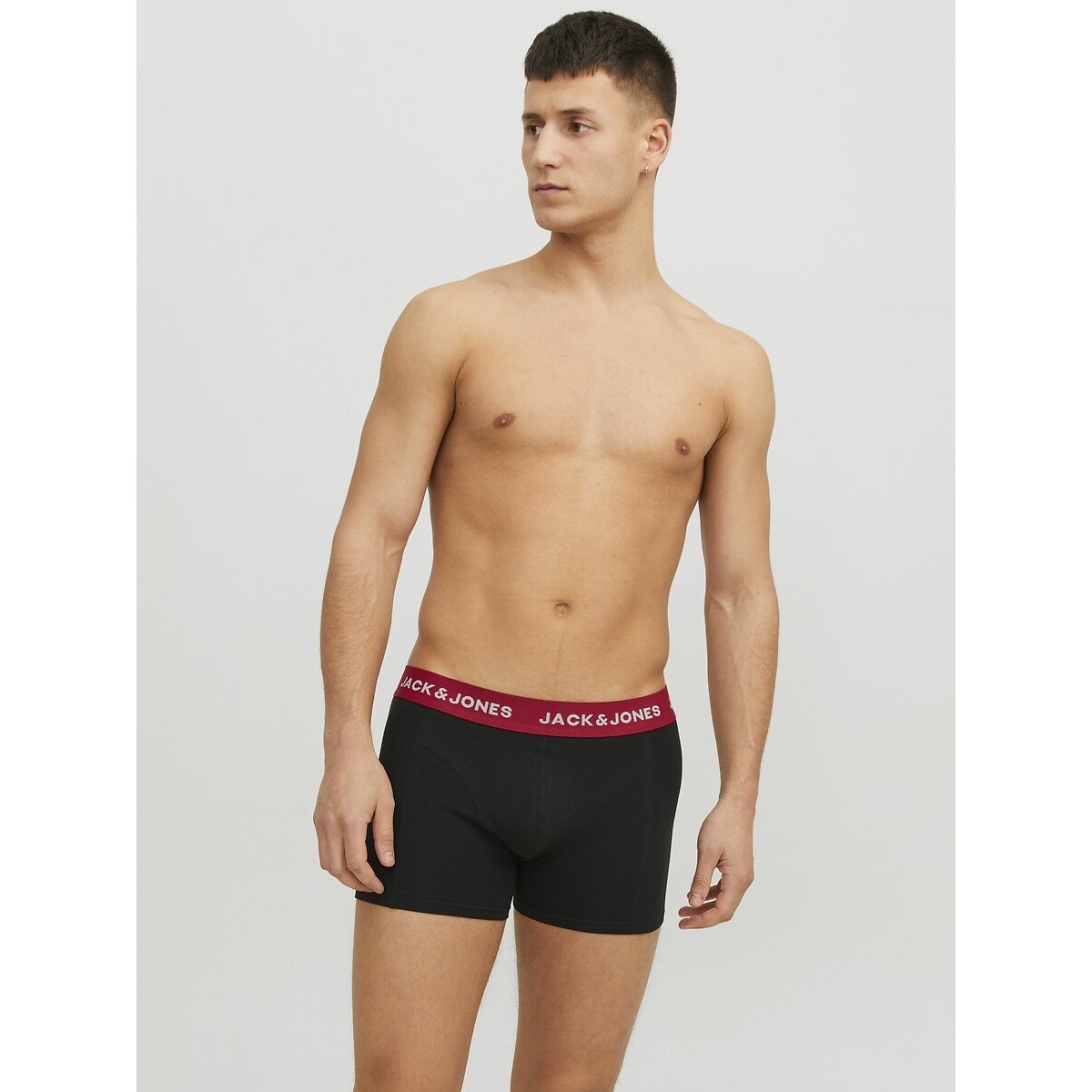 Lot de 3 boxers noir + imprimé, JACK & JONES