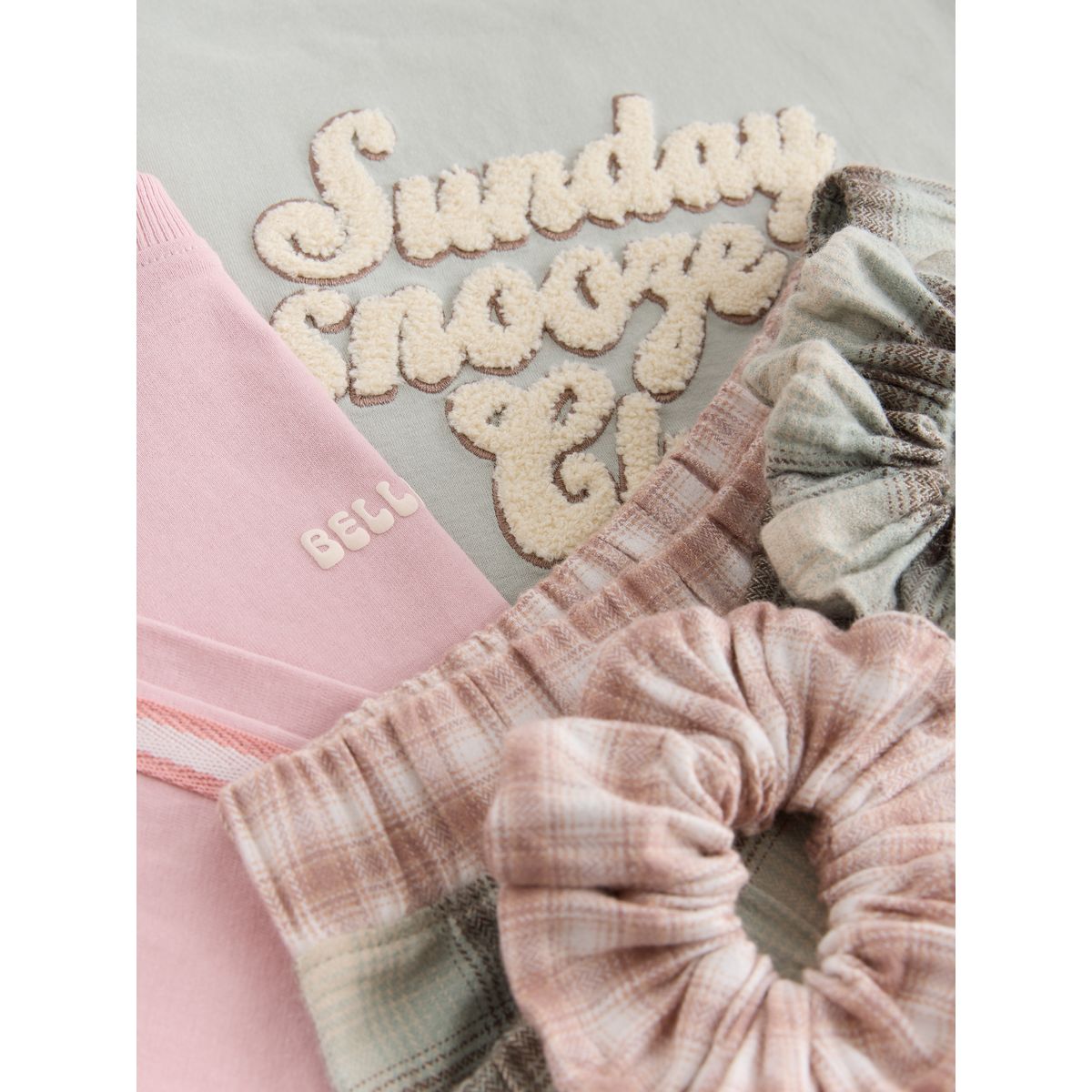 Pyjama large tissé, lot de 2 vert/rose, NEXT