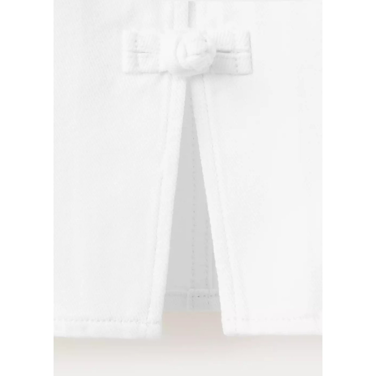 Top en denim à brandebourgs blanc, MANGO