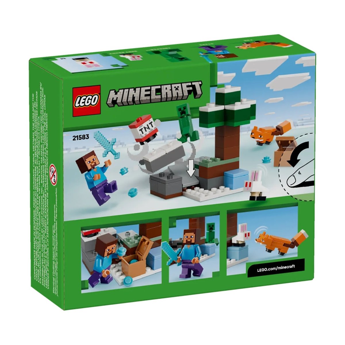 Minecraft Les aventures de Steve dans la taïga multicolore, LEGO
