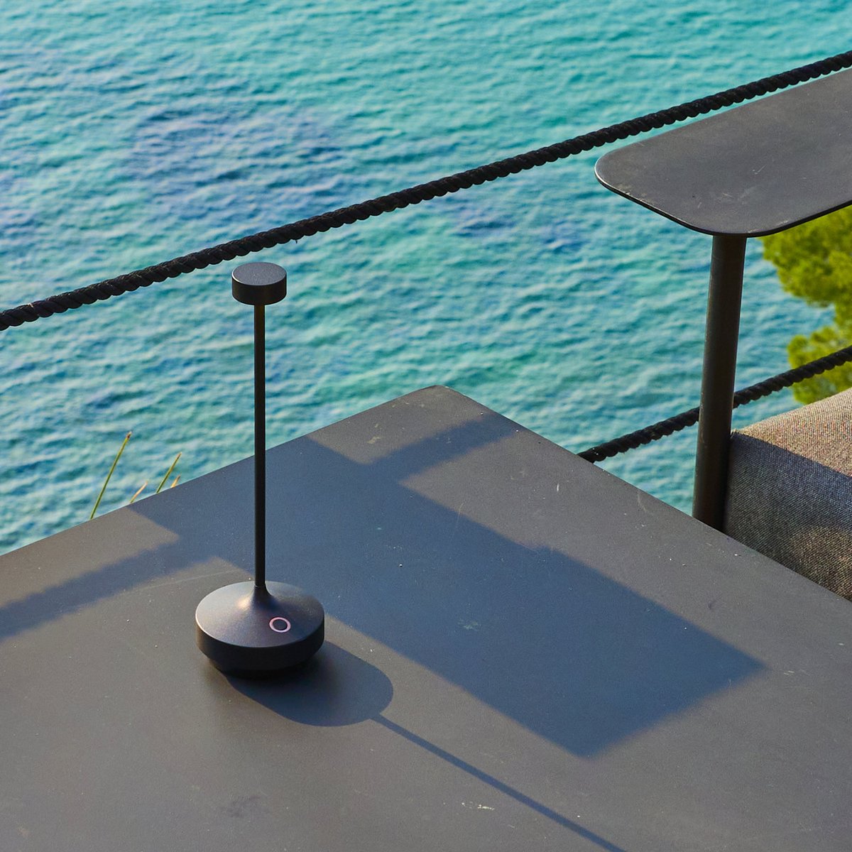Lampe de table sans fil LED RUBY noir, LUMISKY