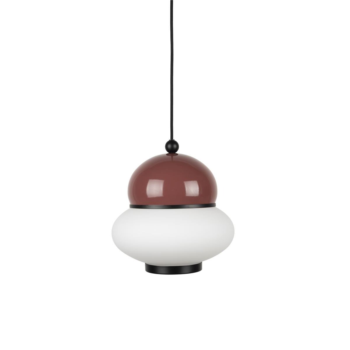 Suspension en verre vintage, D.26 rouge, ZUIVER