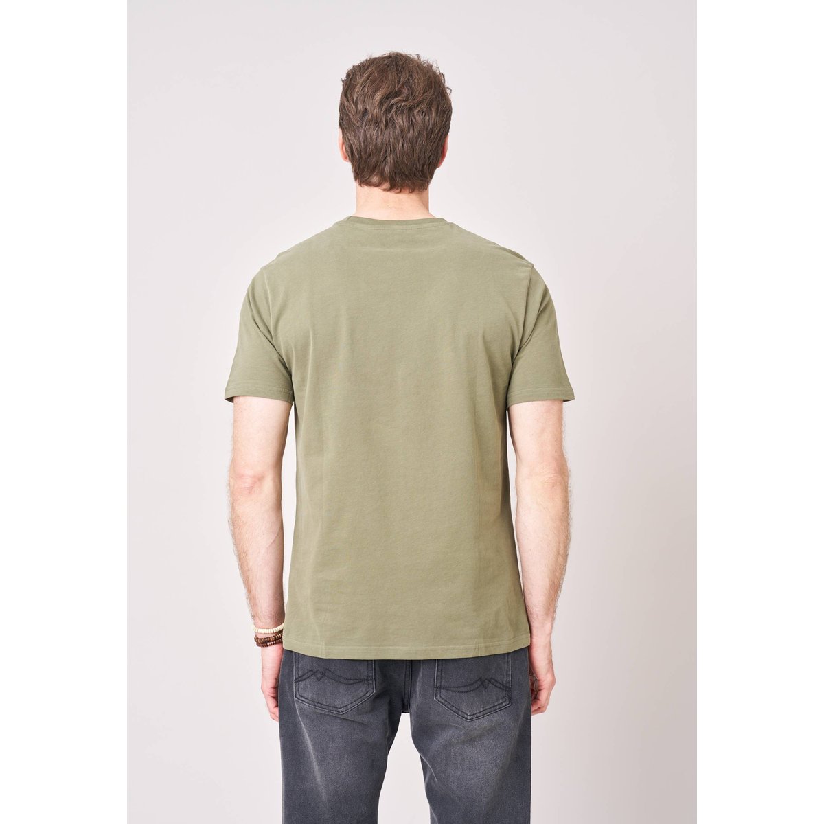 T-shirt regular homme en 100% coton avec imprimé scooter vintage JUICY khaki, DEELUXE