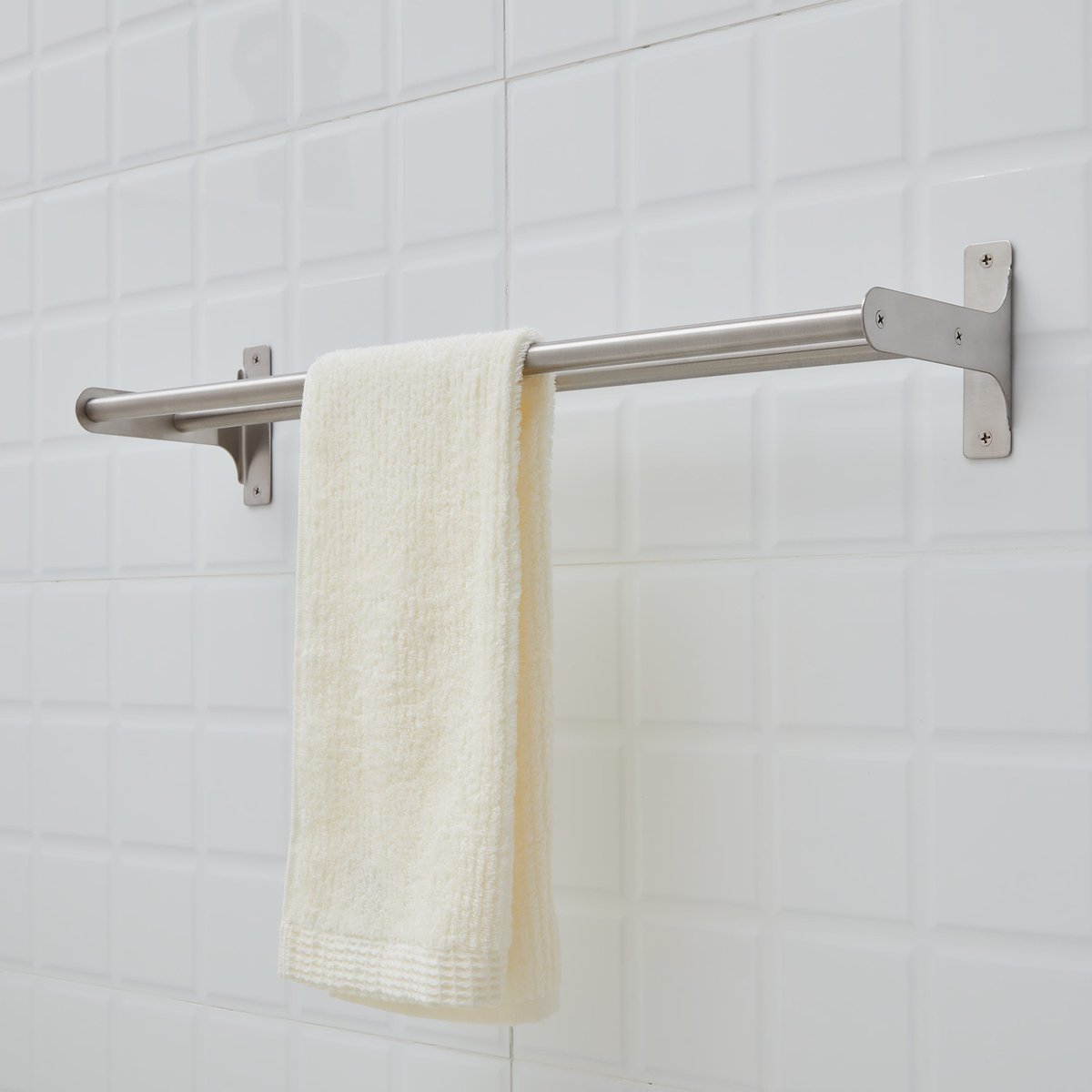 Porte-serviettes en acier, MIA argent, GENERIC